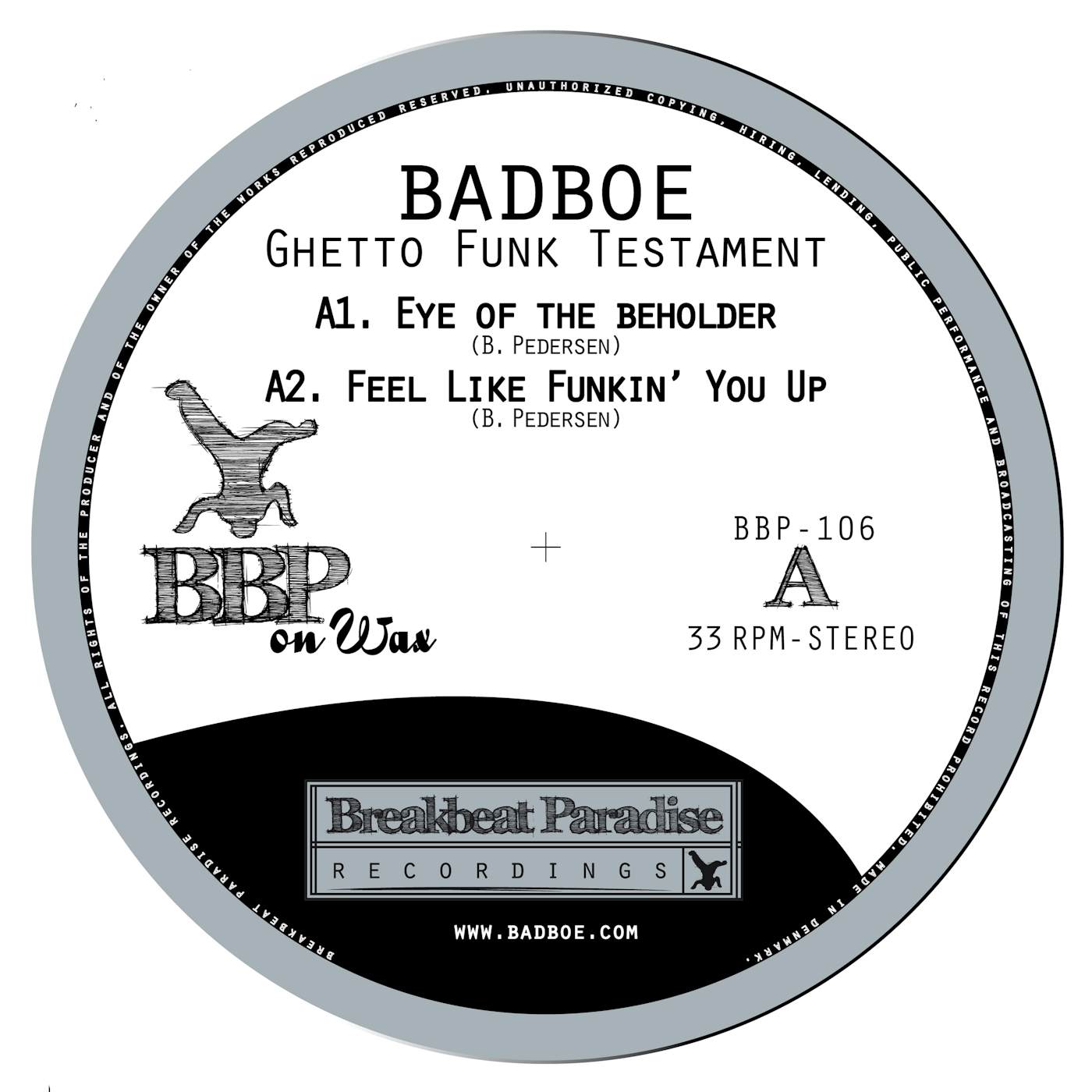 BadBoe Ghetto Funk Testament Vinyl Record