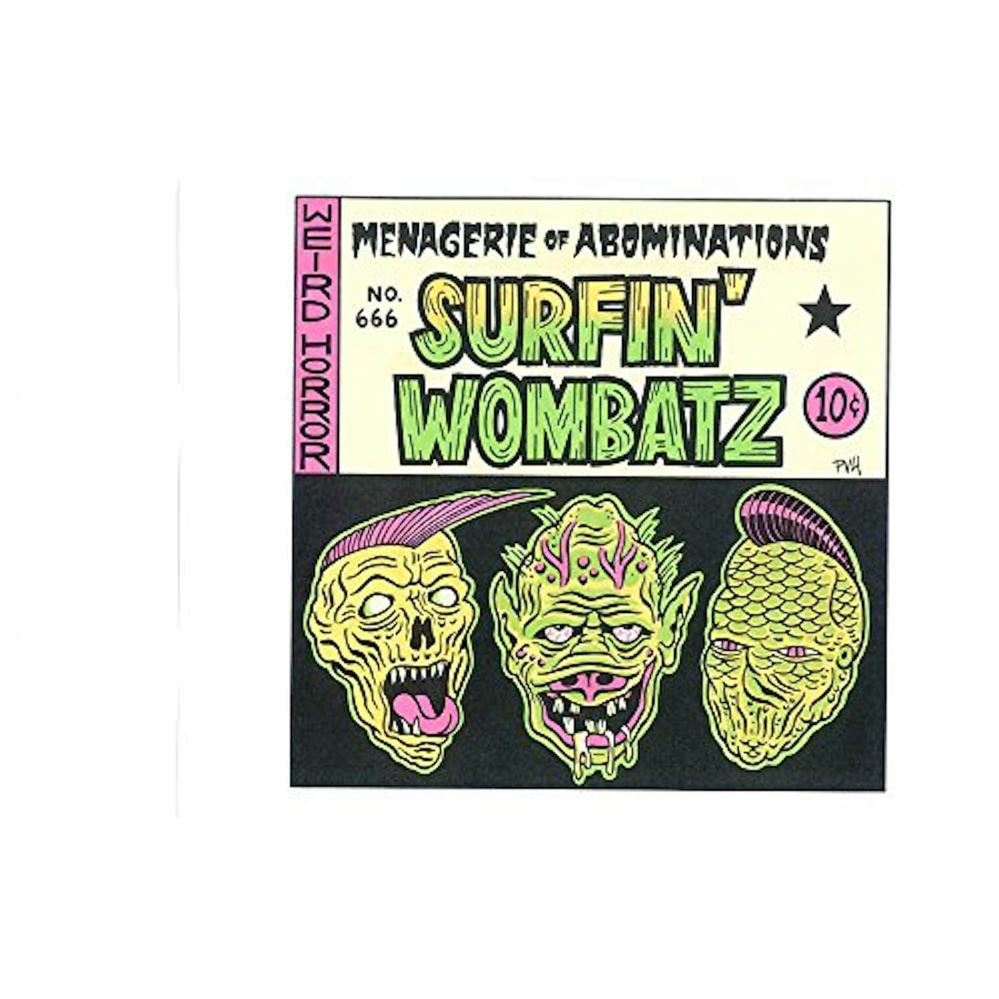 Surfin' Wombatz MENAGERIE OF ABOMINATIONS (COLORED VINYL) Vinyl Record