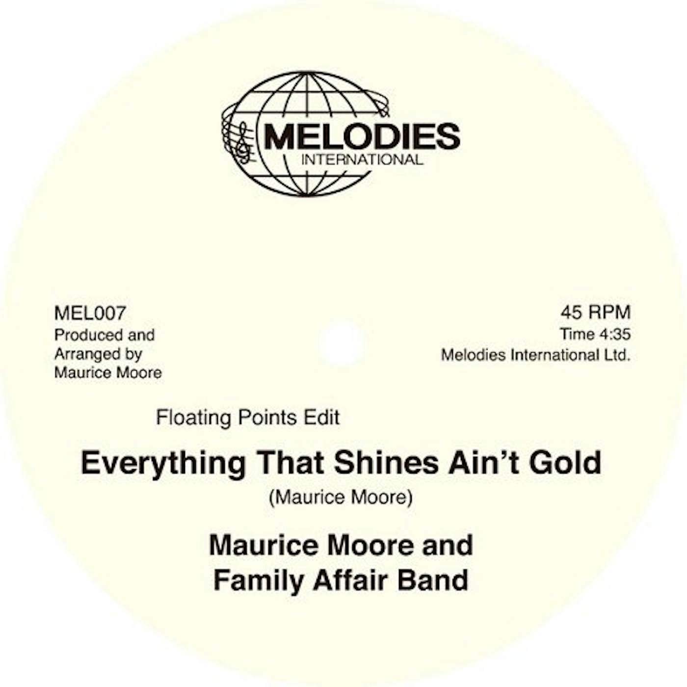 Maurice Moore & Family Affair Band Everything That Shines Ain't Gold Vinyl Record