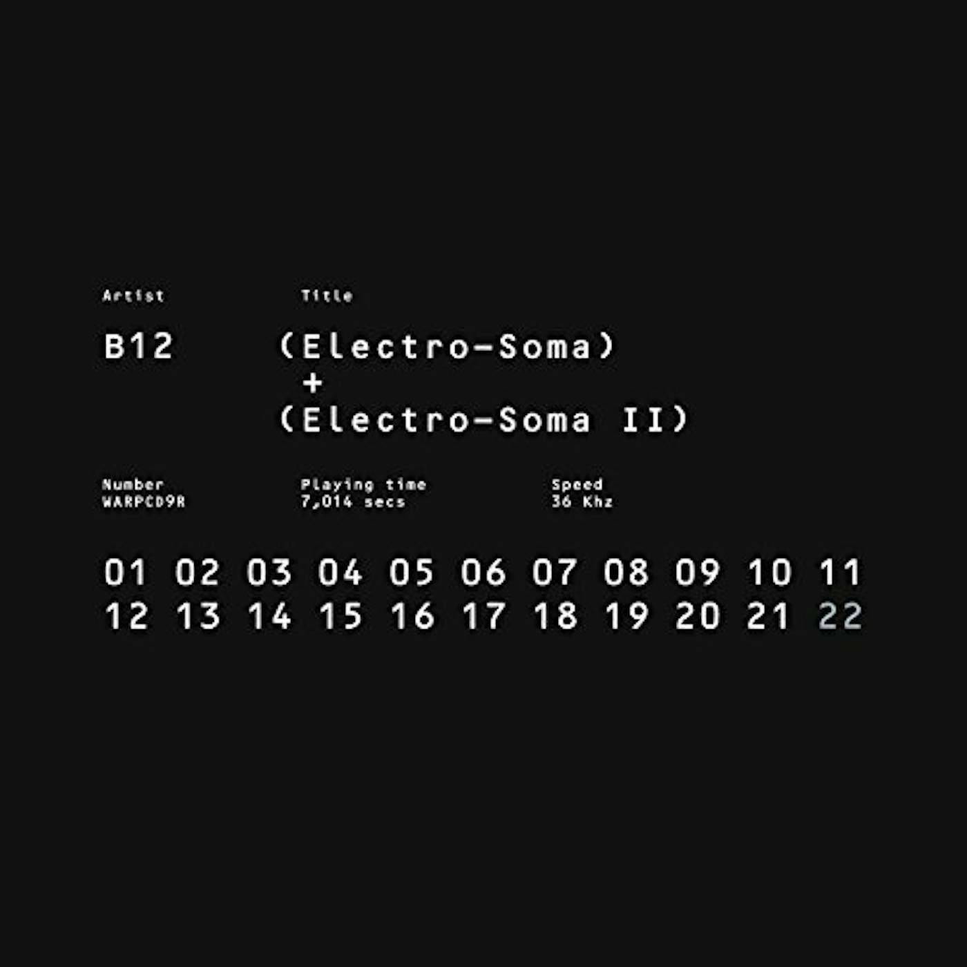 B12 ELECTRO-SOMA I + II ANTHOLOGY CD