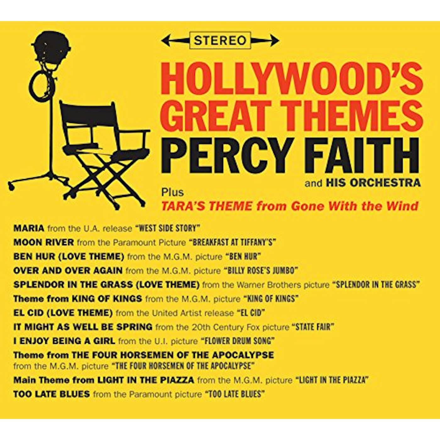 Percy Faith HOLLYWOOD GREAT THEMES / TARA'S THEME FROM GONE CD