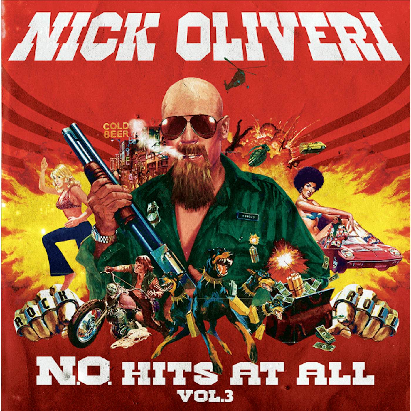 Nick Oliveri N.O. HITS AT ALL 3 Vinyl Record