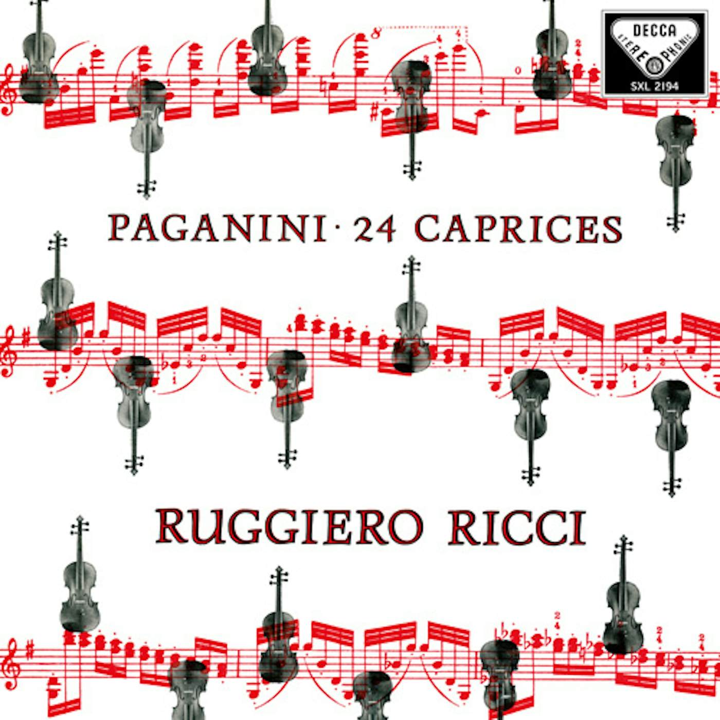Ruggiero Ricci PAGANINI: 24 CAPRICES OP. 1 Vinyl Record
