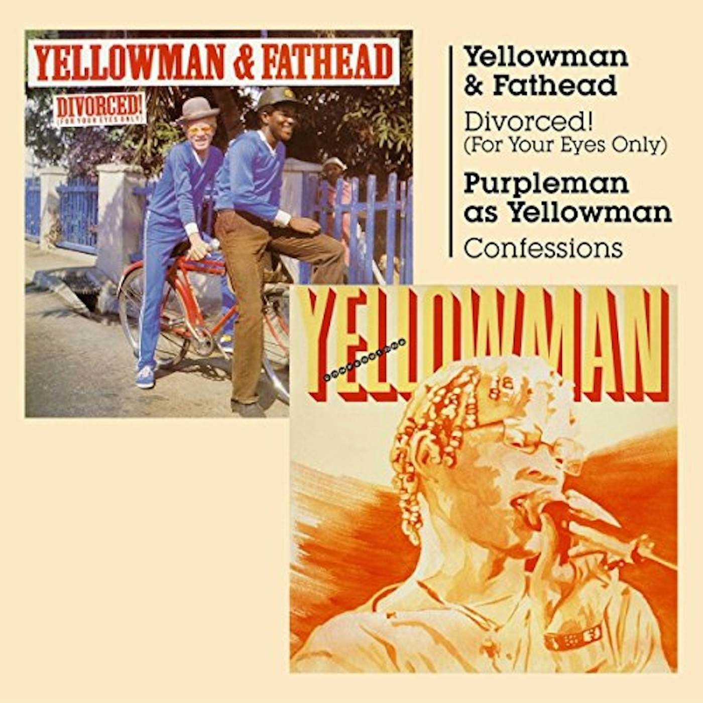 Yellowman DIVORCED (FOR YOUR EYES ONLY) + CONFESSIONS CD
