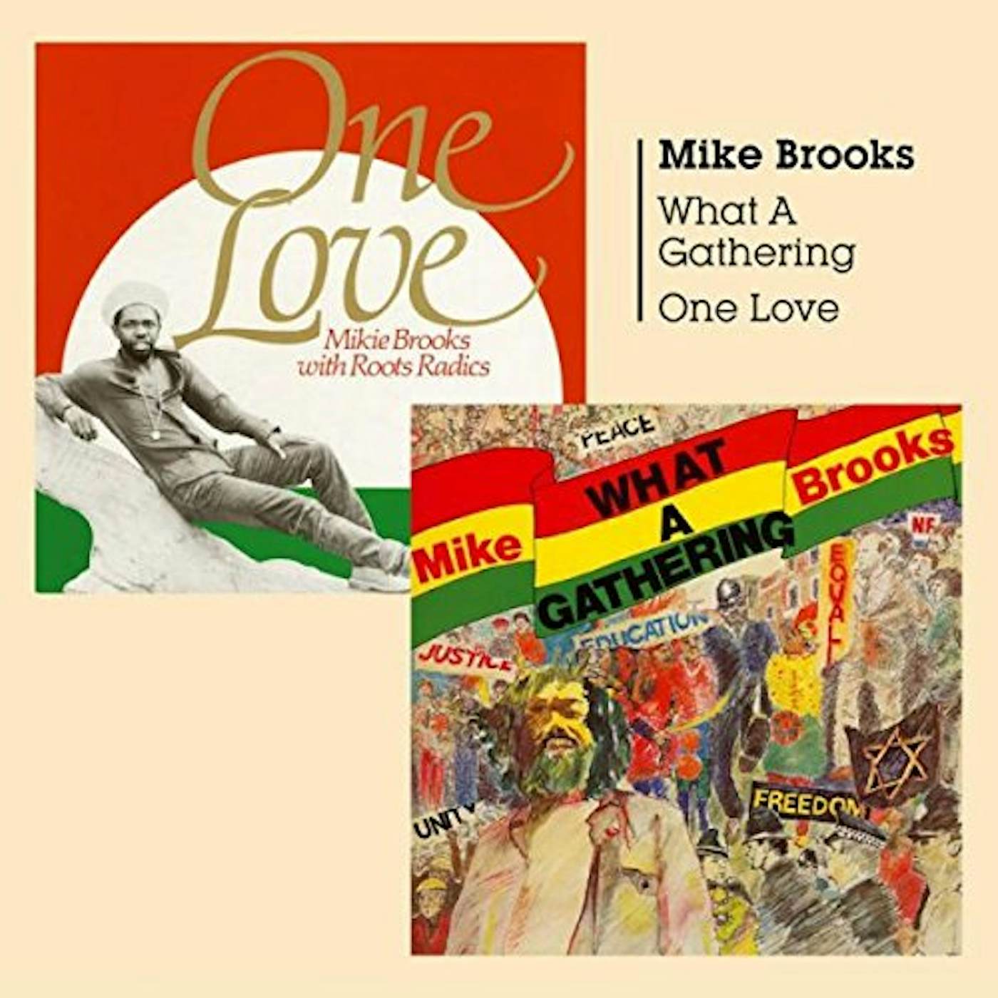 Mike Brooks WHAT A GATHERING + ONE LOVE CD