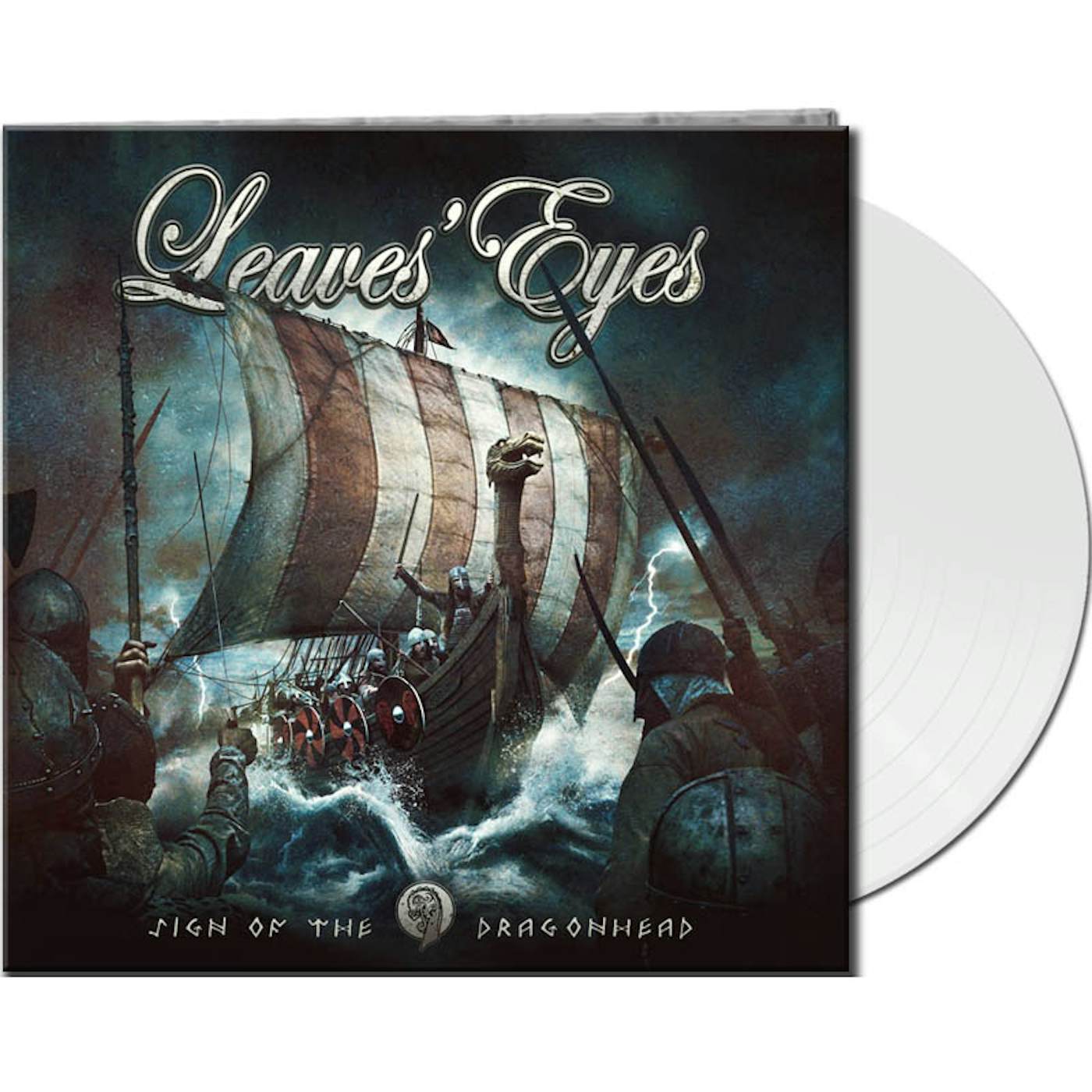 Leaves' Eyes SIGN OF THE DRAGONHEAD (WHITE VINYL) Vinyl Record