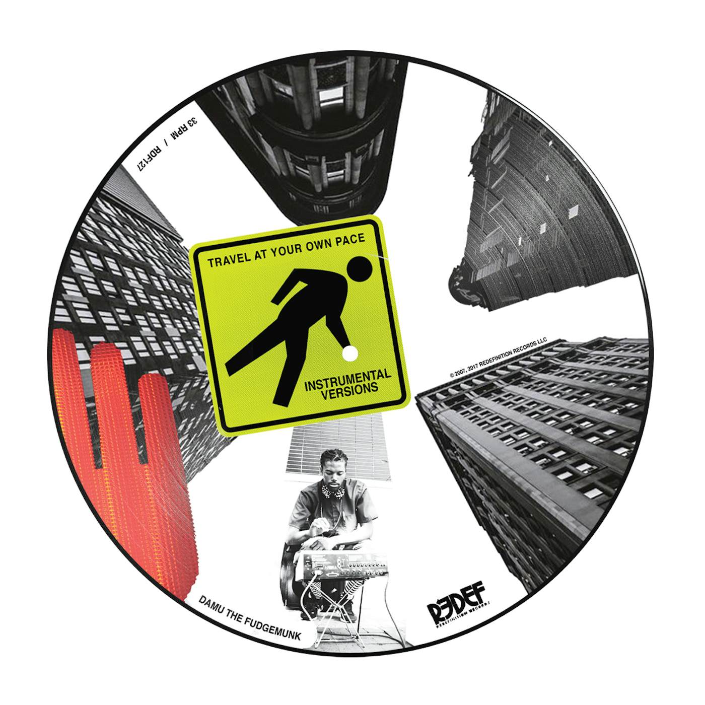 Damu The Fudgemunk TRAVEL AT YOUR OWN PACE INSTRUMENTALS Vinyl Record