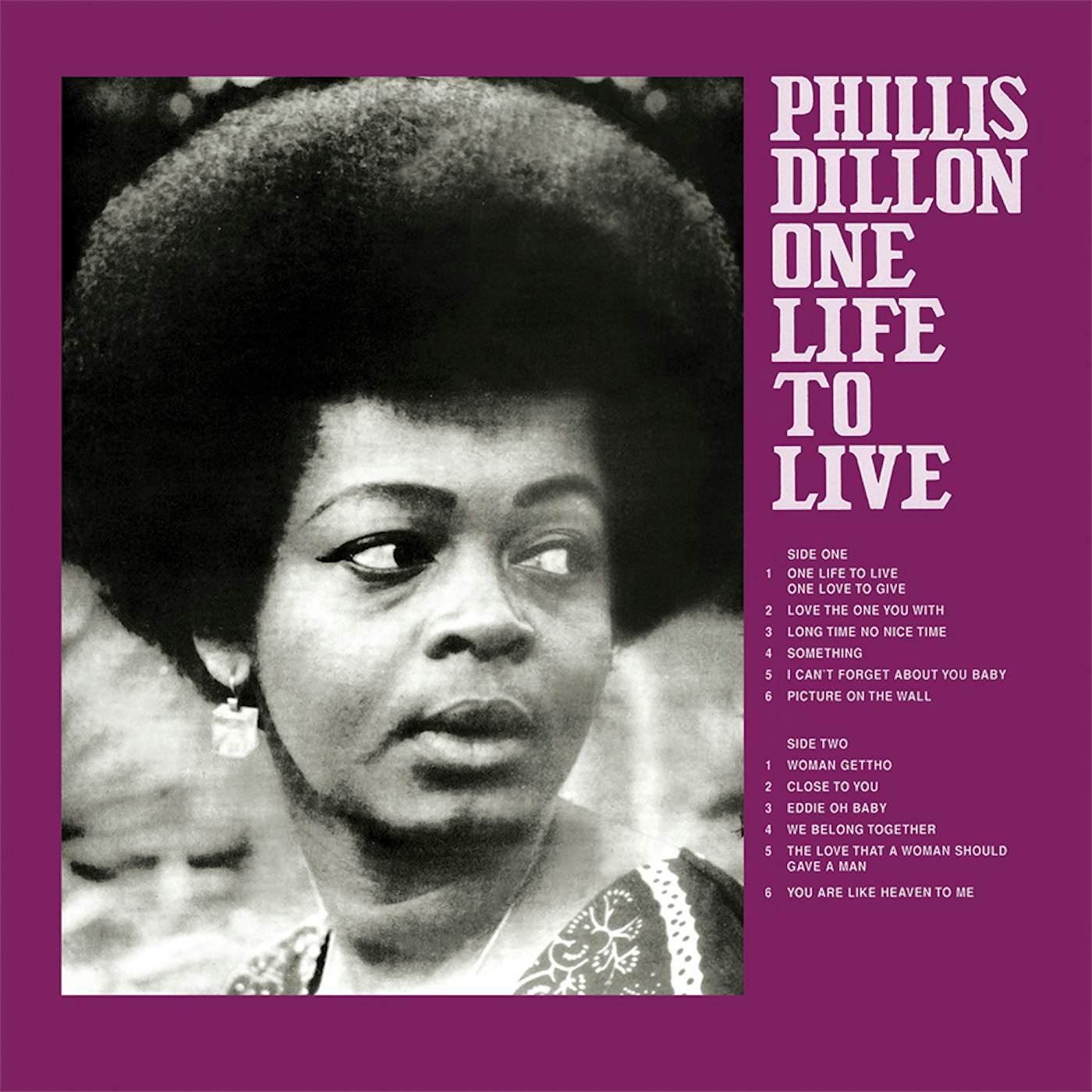 Phyllis Dillon ONE LIFE TO LIVE Vinyl Record