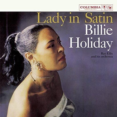 Billie Holiday LADY IN SATIN Vinyl Record - Blue Vinyl, Colored