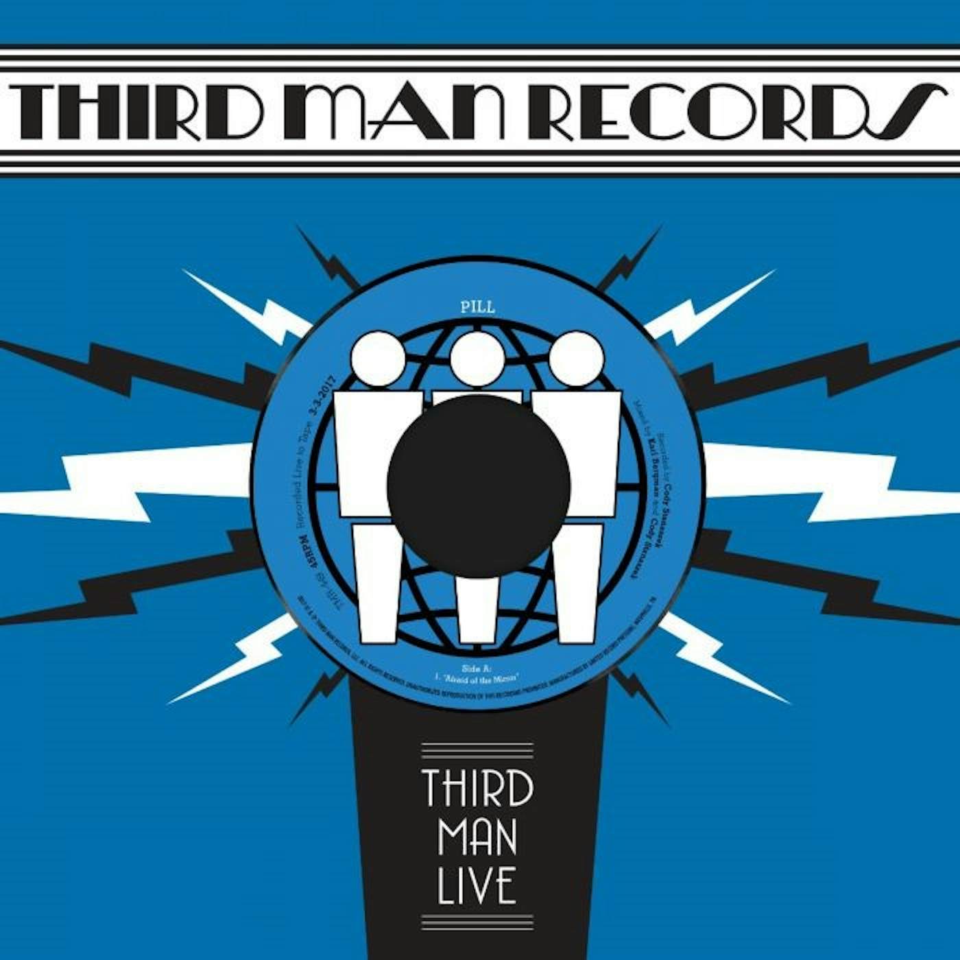 Pill AFRAID OF THE MIRROR / T.V. WEDDING THIRD MAN LIVE Vinyl Record