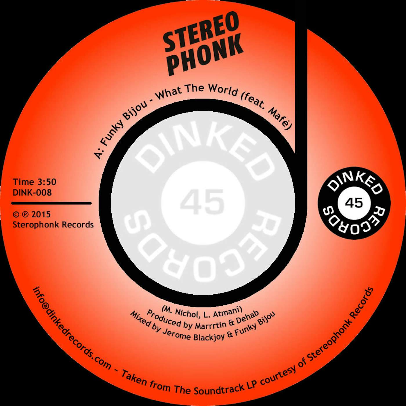 Funky Bijou WHAT THE WORLD / POR FAVOR Vinyl Record