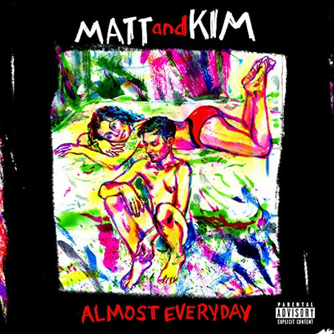 Matt and Kim ALMOST EVERYDAY - Limited Edition Red Colored Vinyl Record
