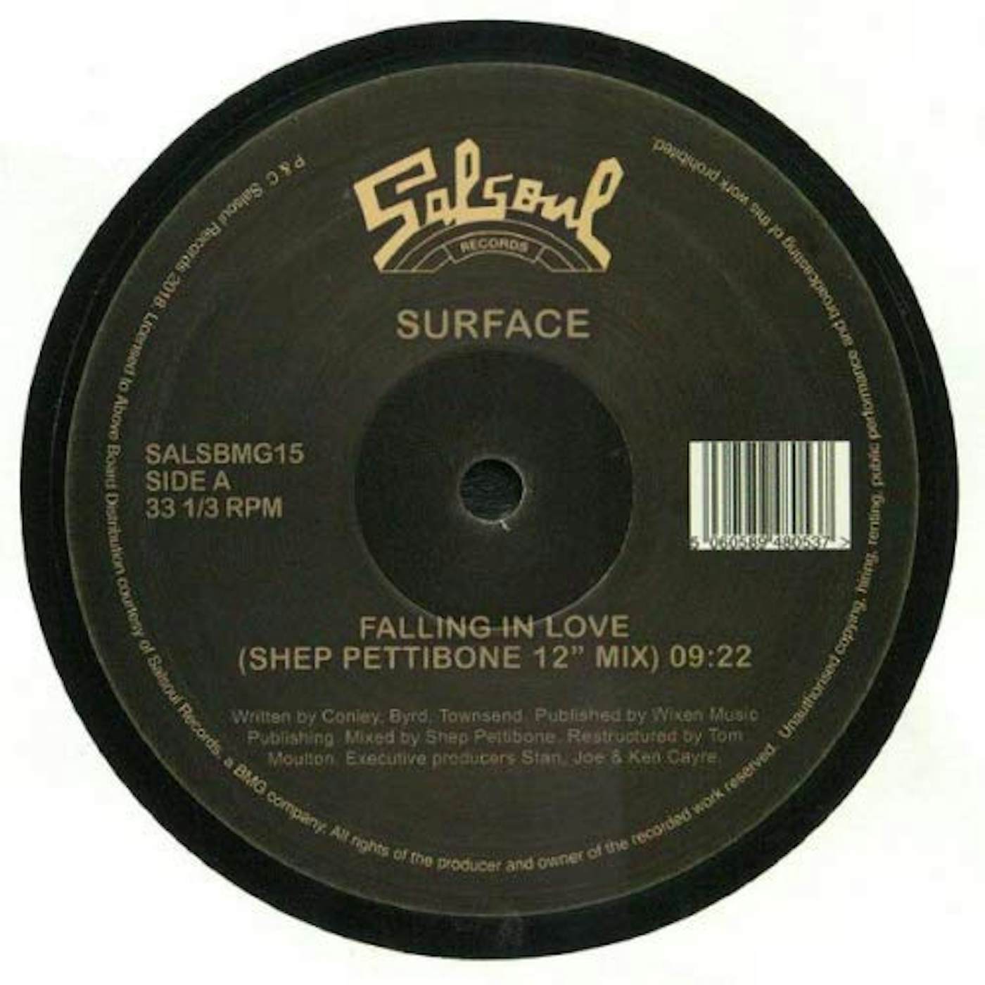 Surface FALLING IN LOVE (SHEP PETTIBONE REMIX) Vinyl Record