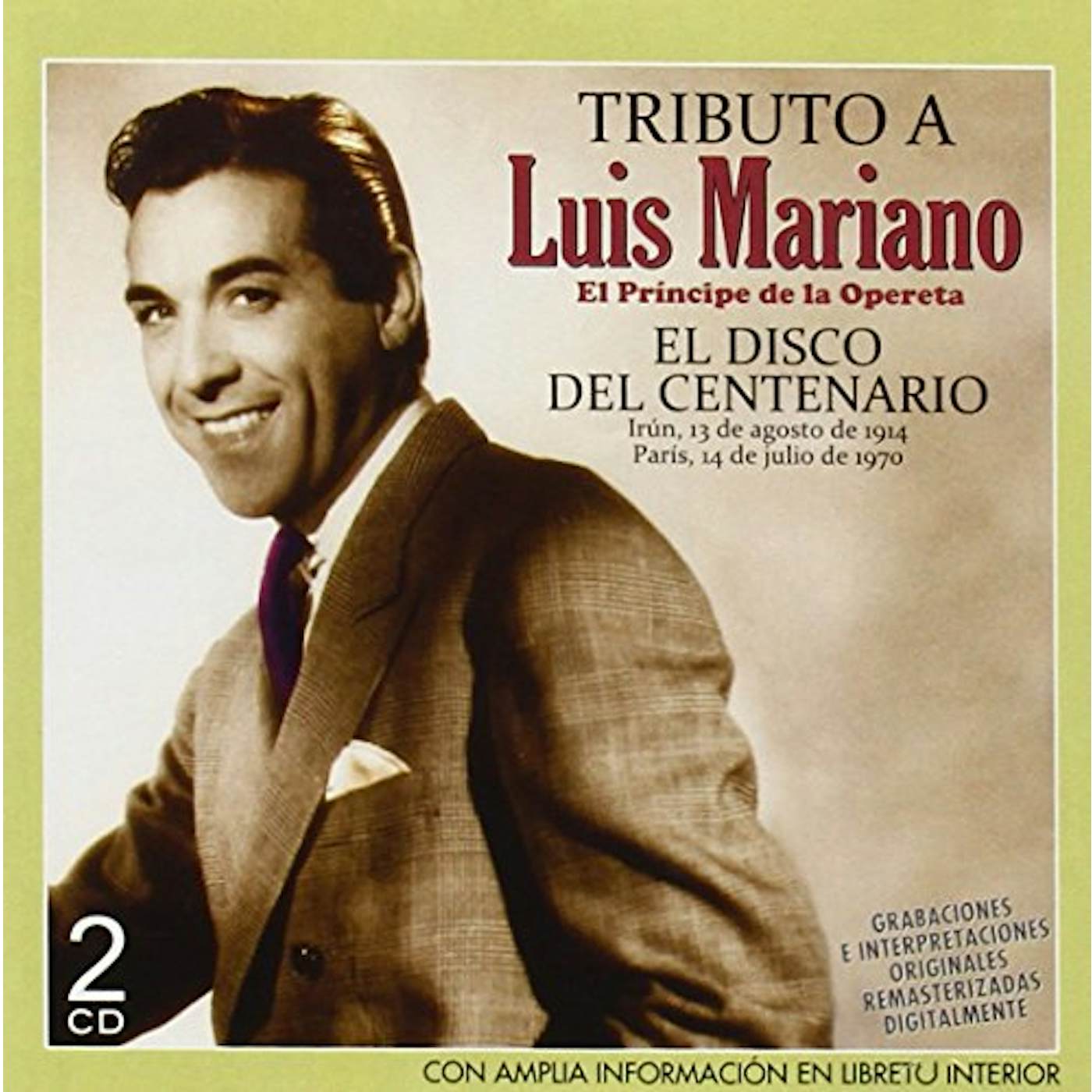TRIBUTO A LUIS MARIANO EL DISCO DEL CENTENARIO CD