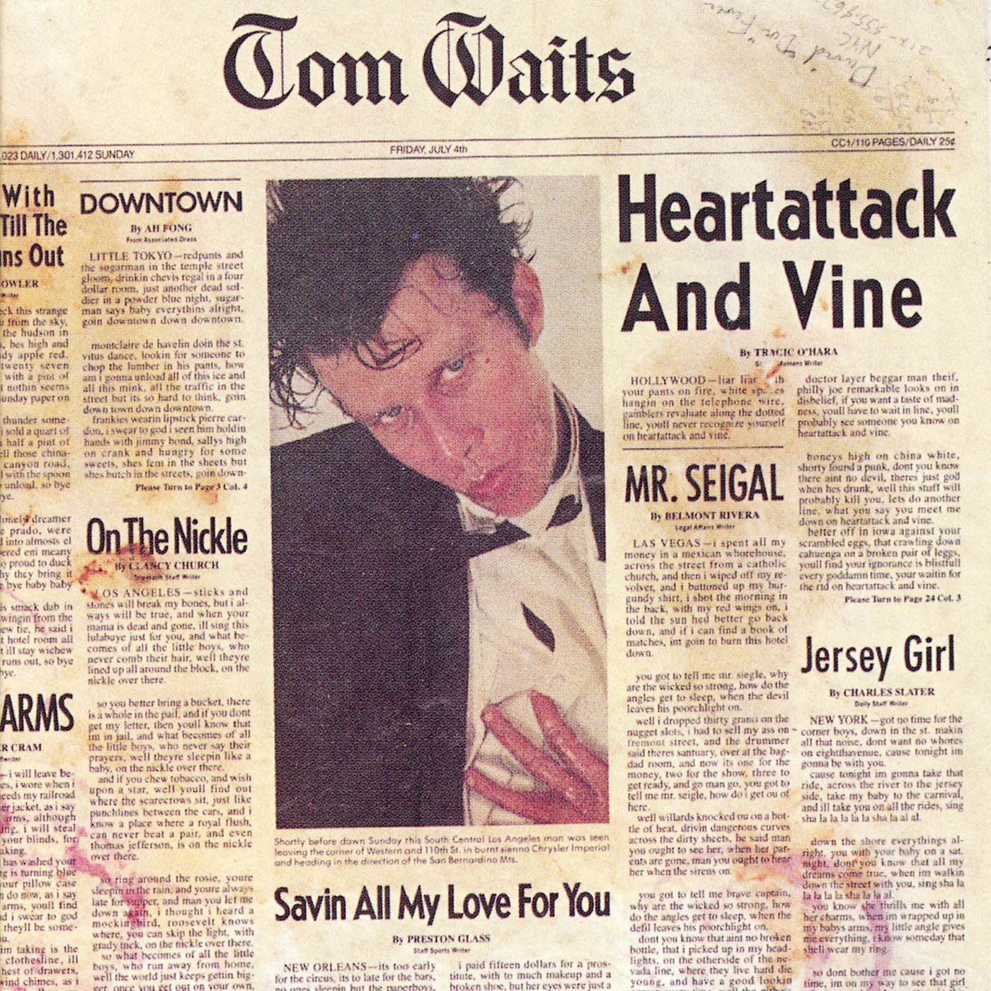 Tom Waits Heartattack & Vine Vinyl Record