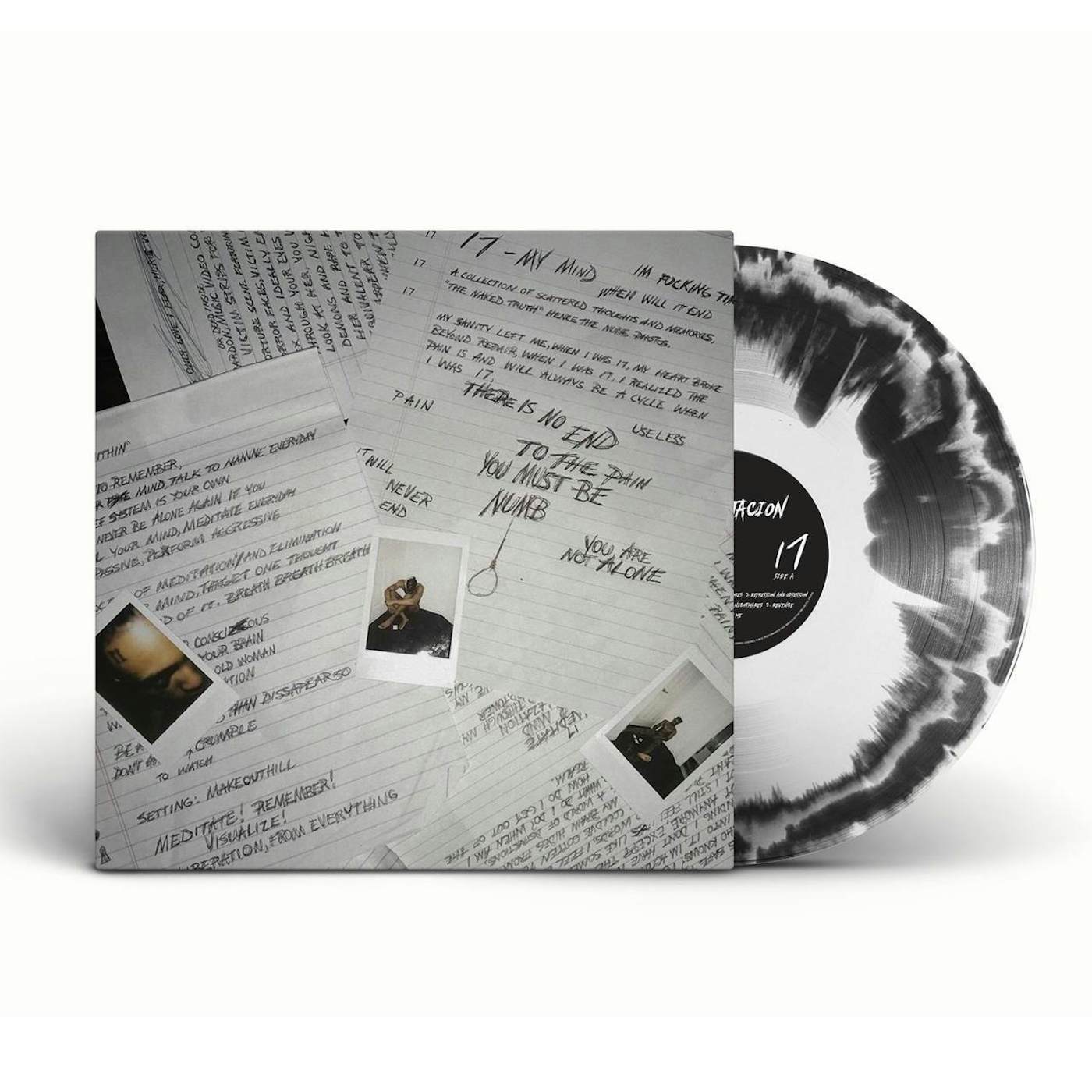 XXXTENTACION 17 - Limited Edition Black & White Colored Vinyl Record