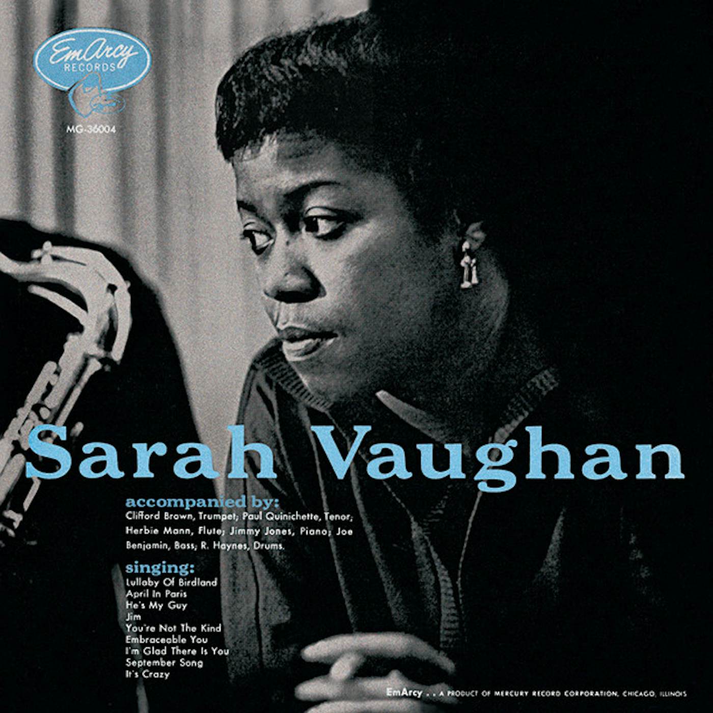 Sarah Vaughan With Clifford Brown Vinyl Record