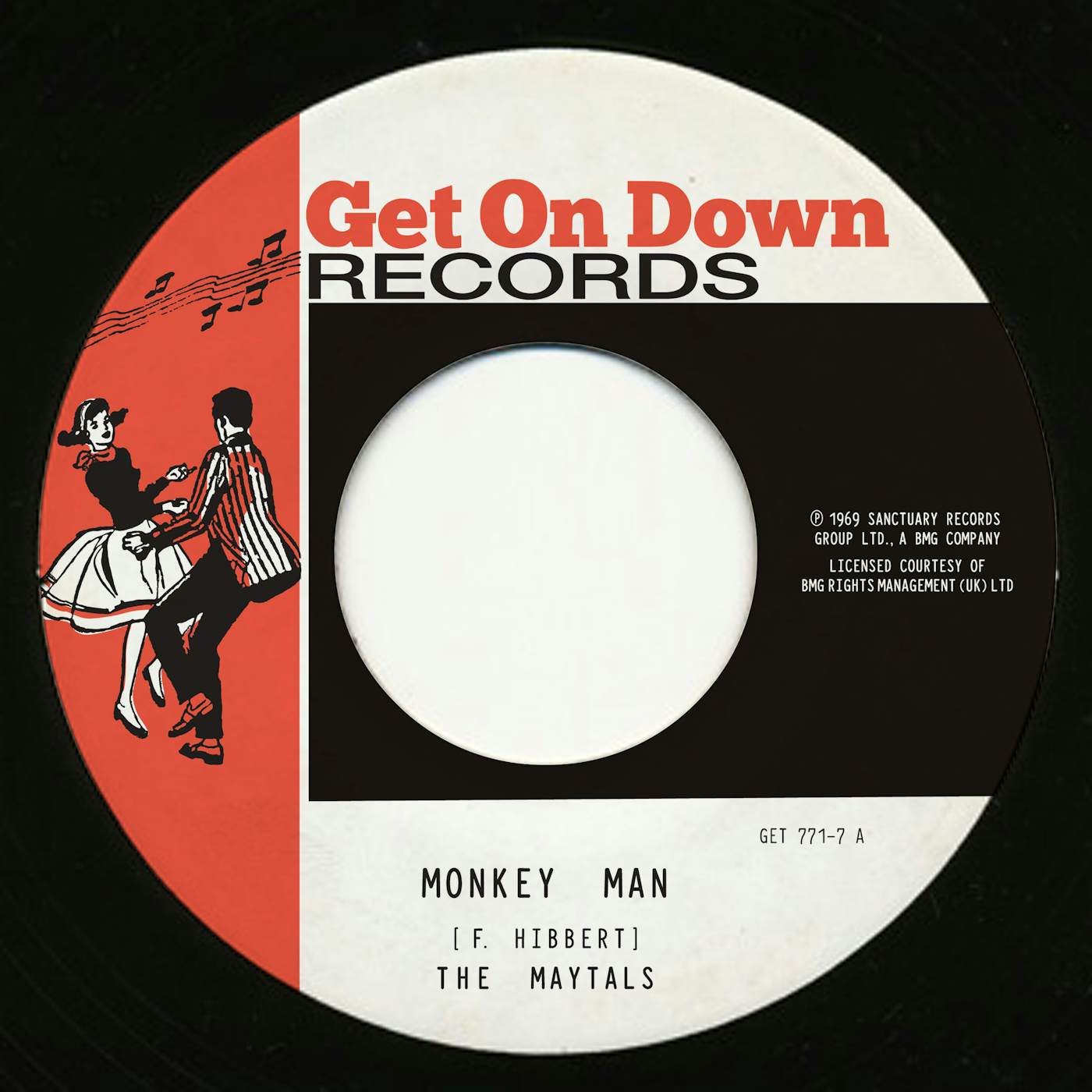 The Maytals MONKEY MAN / NIGHT & DAY Vinyl Record