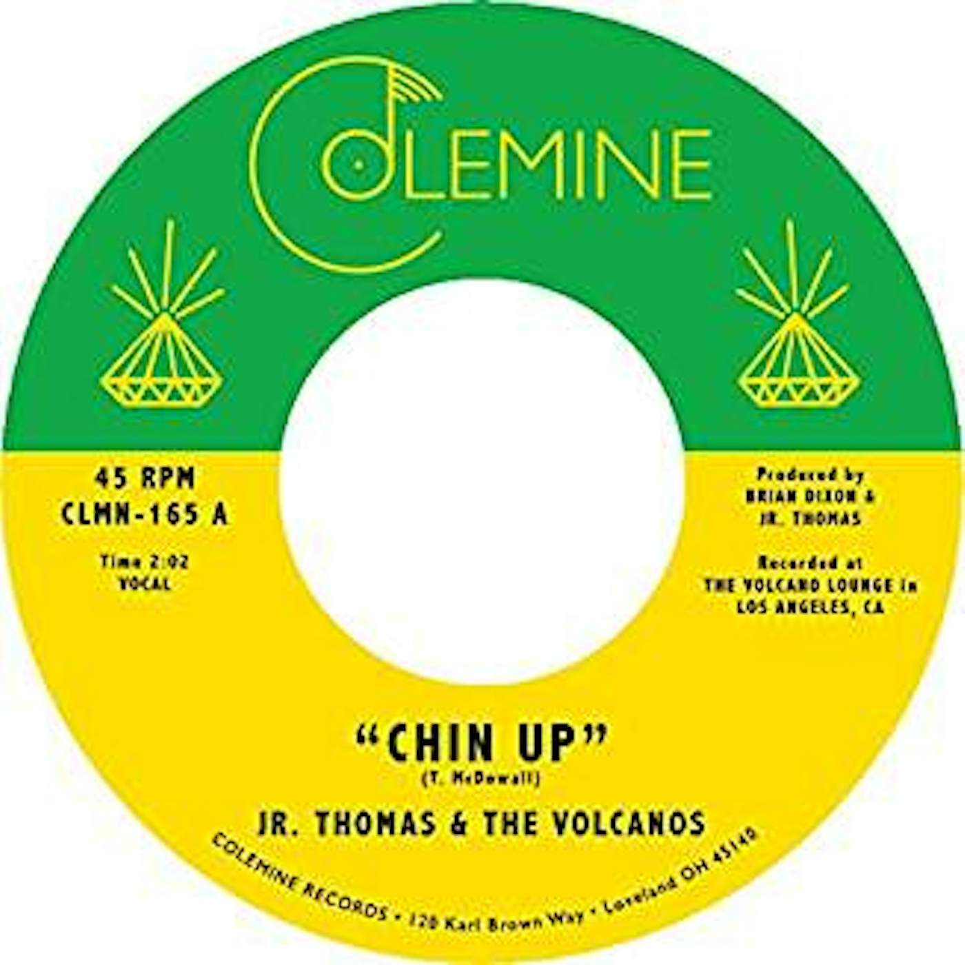 Jr Thomas & The Volcanos Chin Up / Spellbound Vinyl Record