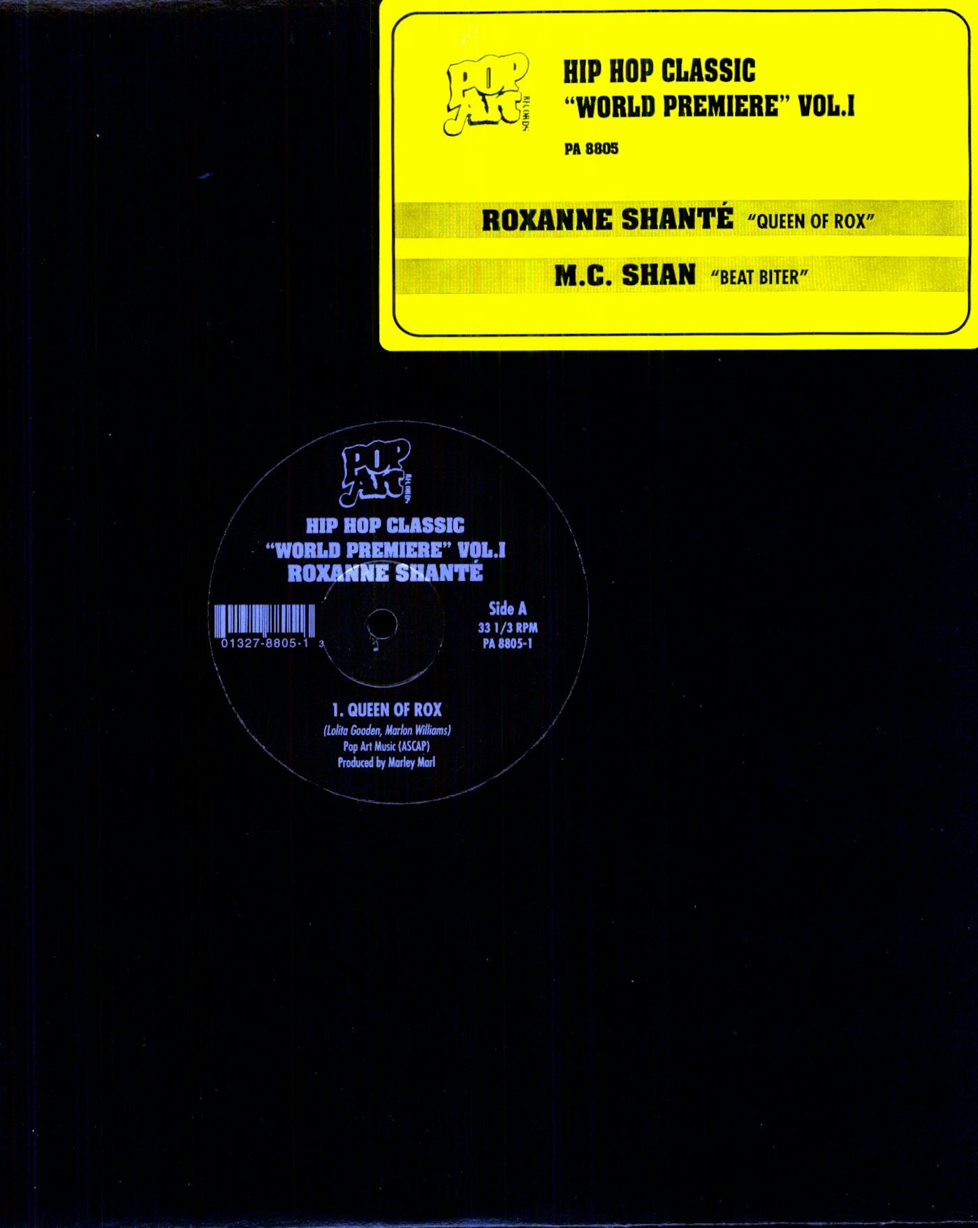 Saga børste At give tilladelse Roxanne Shante QUEEN OF ROX & M.C.SHAN BEAT BITER Vinyl Record