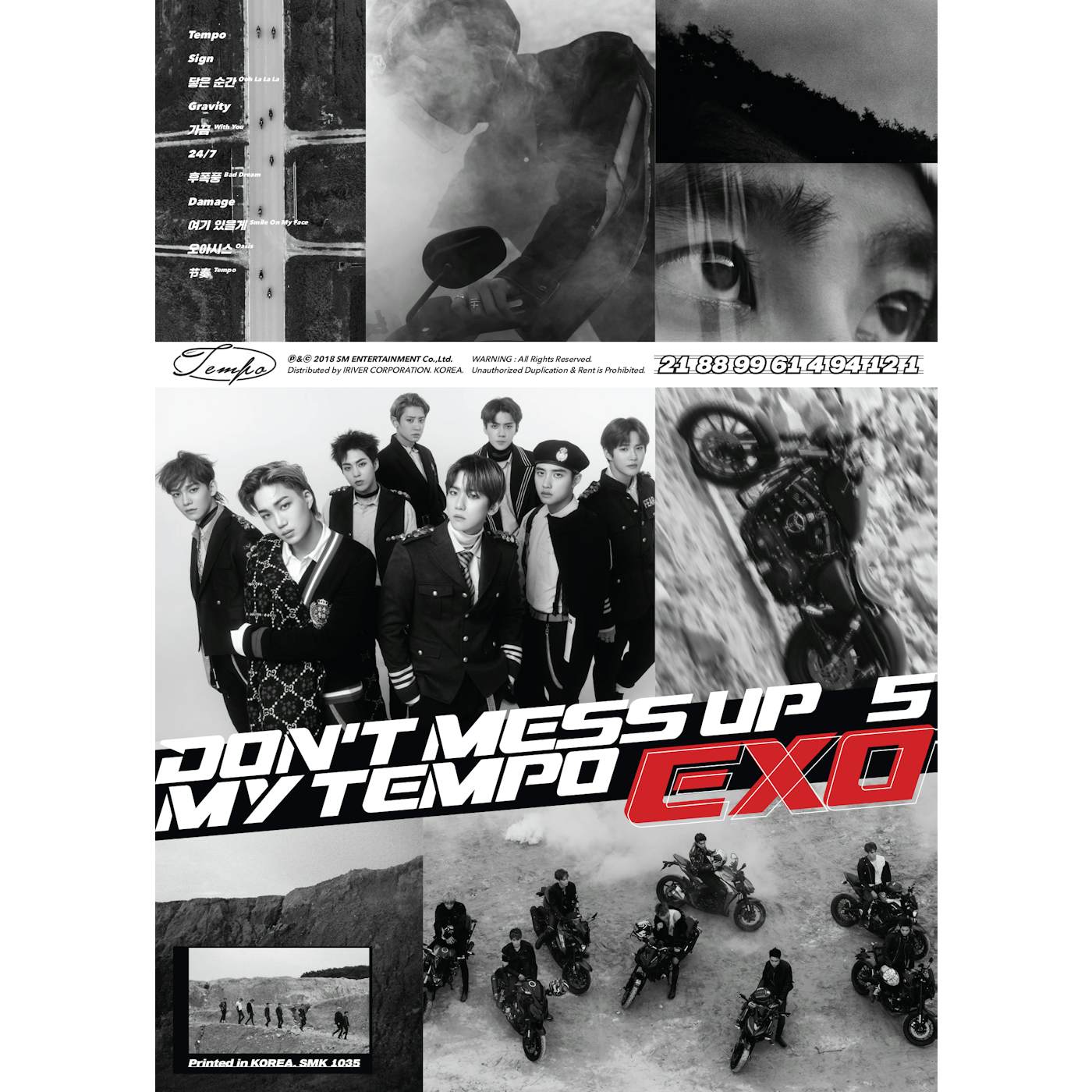 EXO DON'T MESS UP MY TEMPO (PHOTO CARD) CD
