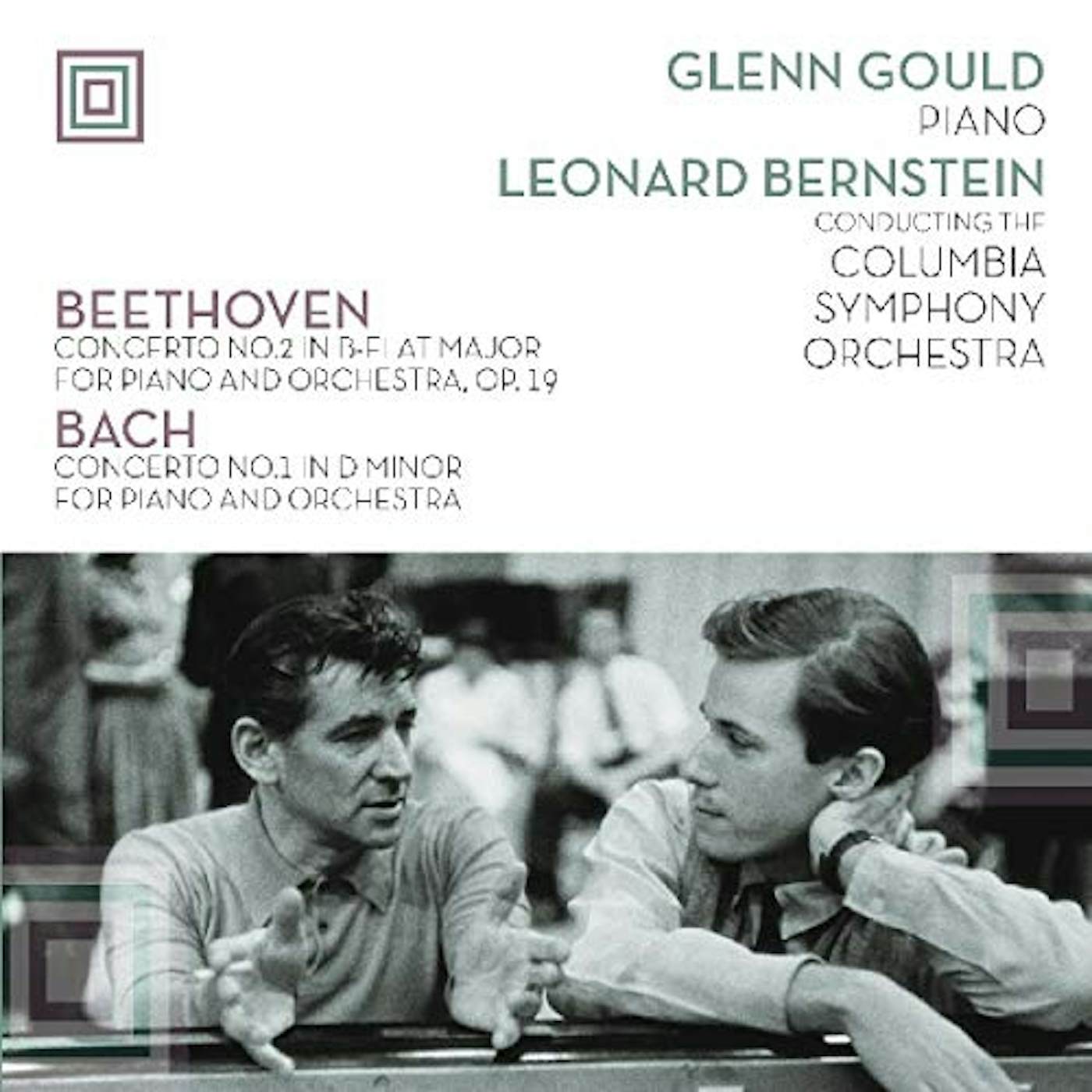 Glenn Gould PLAYS BEETHOVEN CONCERTO 2 & BACH CONCERTO 1 Vinyl Record