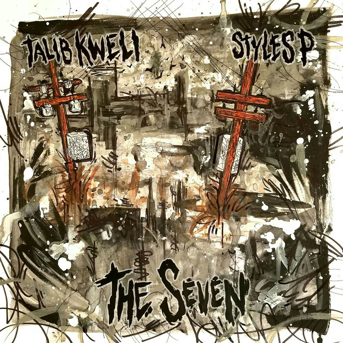 Talib Kweli THE SEVEN (SPLATTER VINYL) Vinyl Record