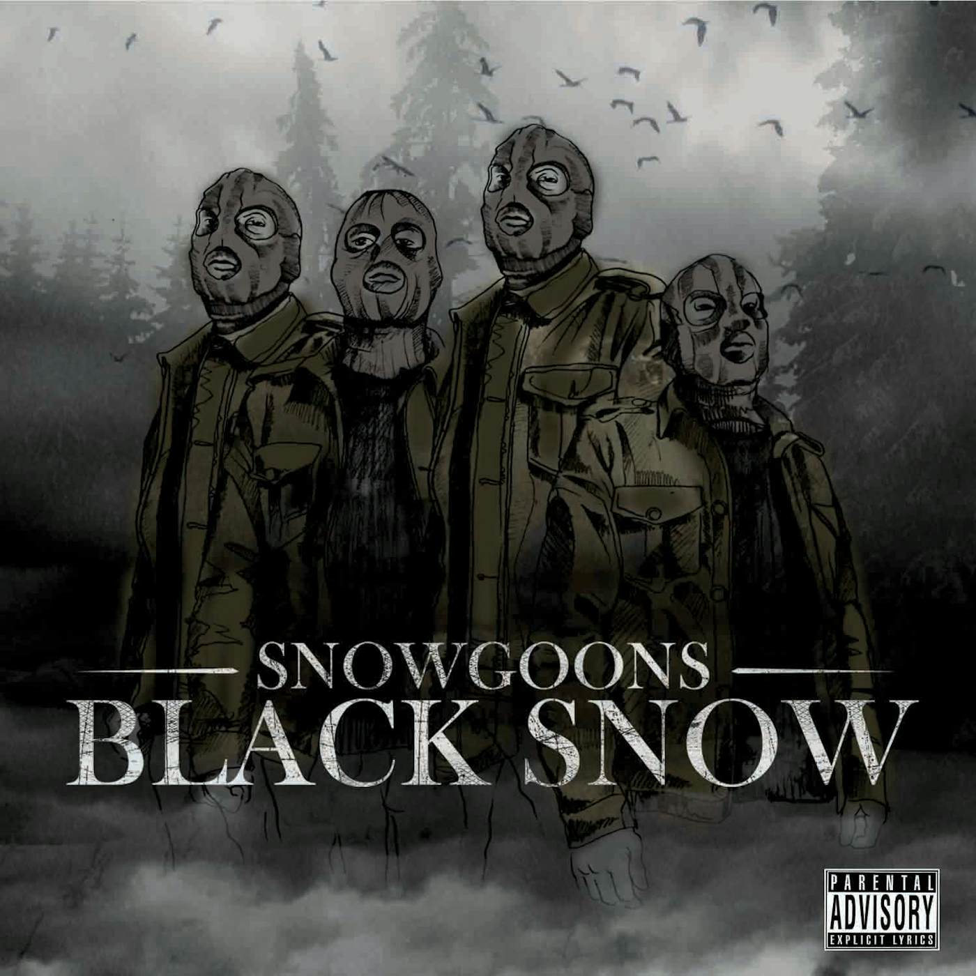 Snowgoons BLACK SNOW (WHITE VINYL) Vinyl Record