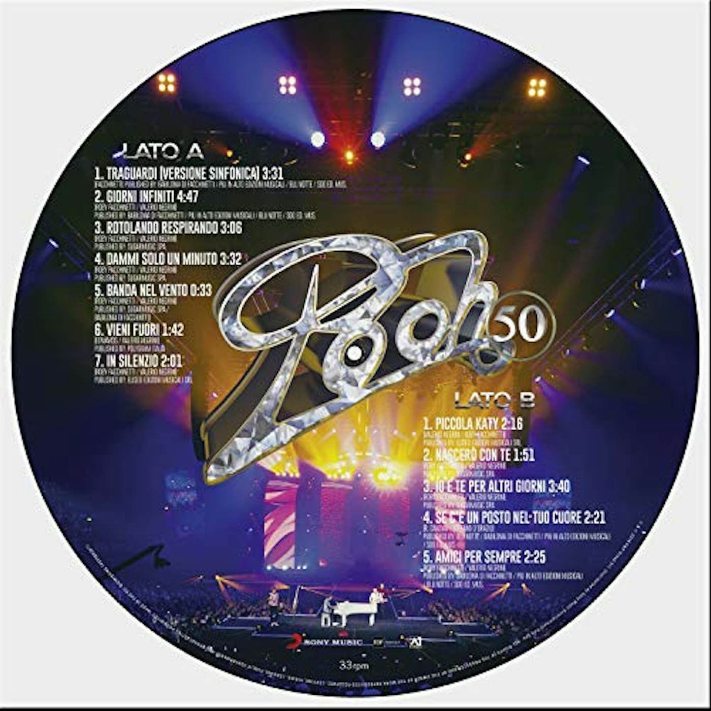 Pooh L'ULTIMO ABBRACCIO: PICTURE 1 Vinyl Record