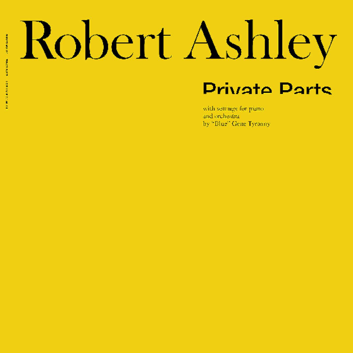 Robert Ashley Private Parts Vinyl Record