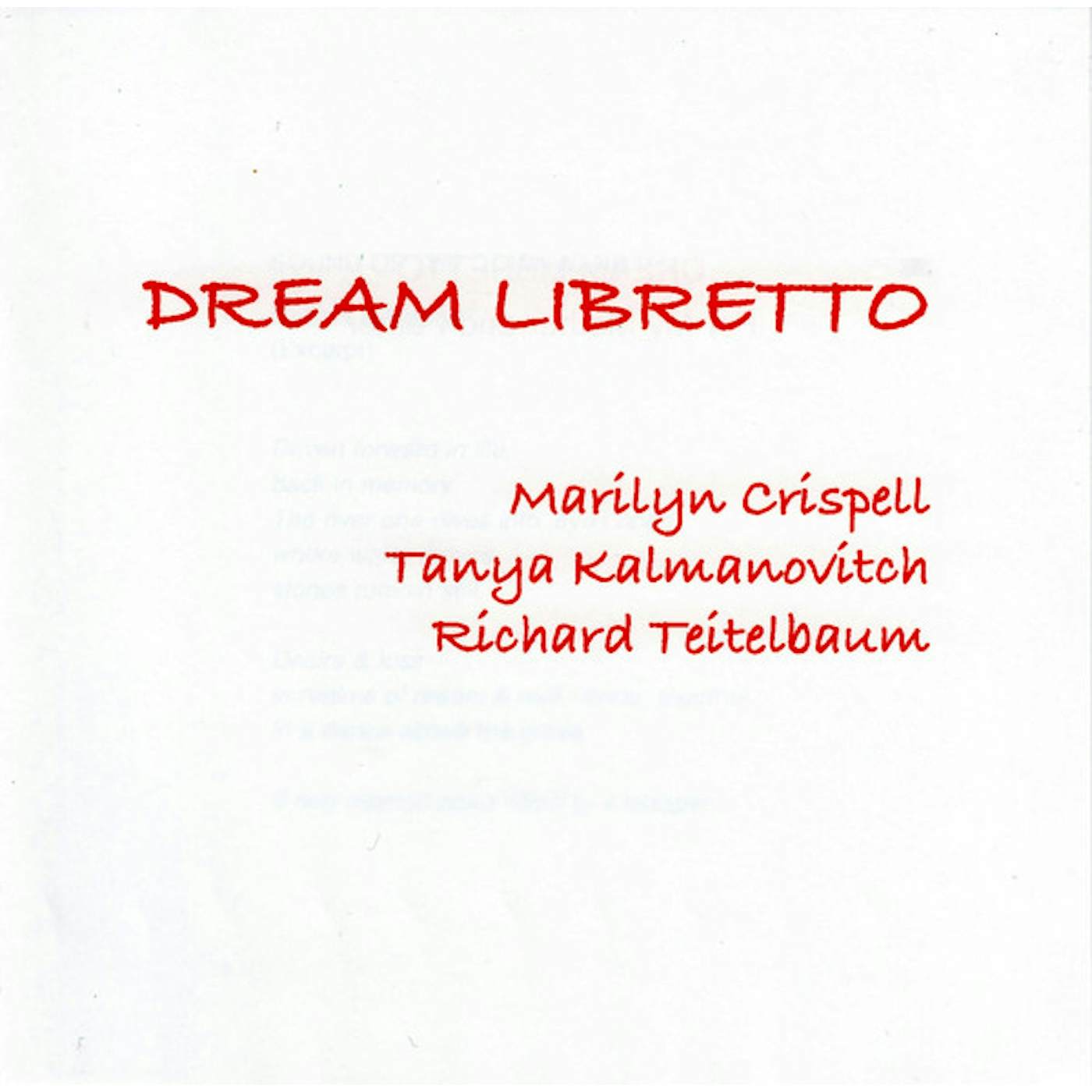 Marilyn Crispell DREAM LIBRETTO CD
