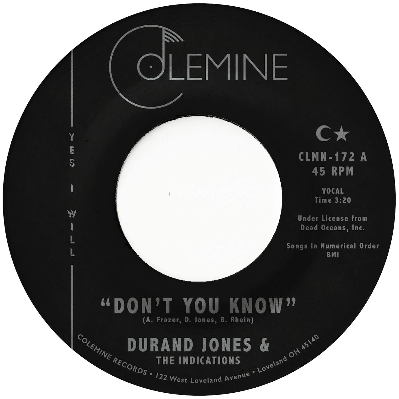 Durand Jones & The Indications DON'T YOU KNOW Vinyl Record