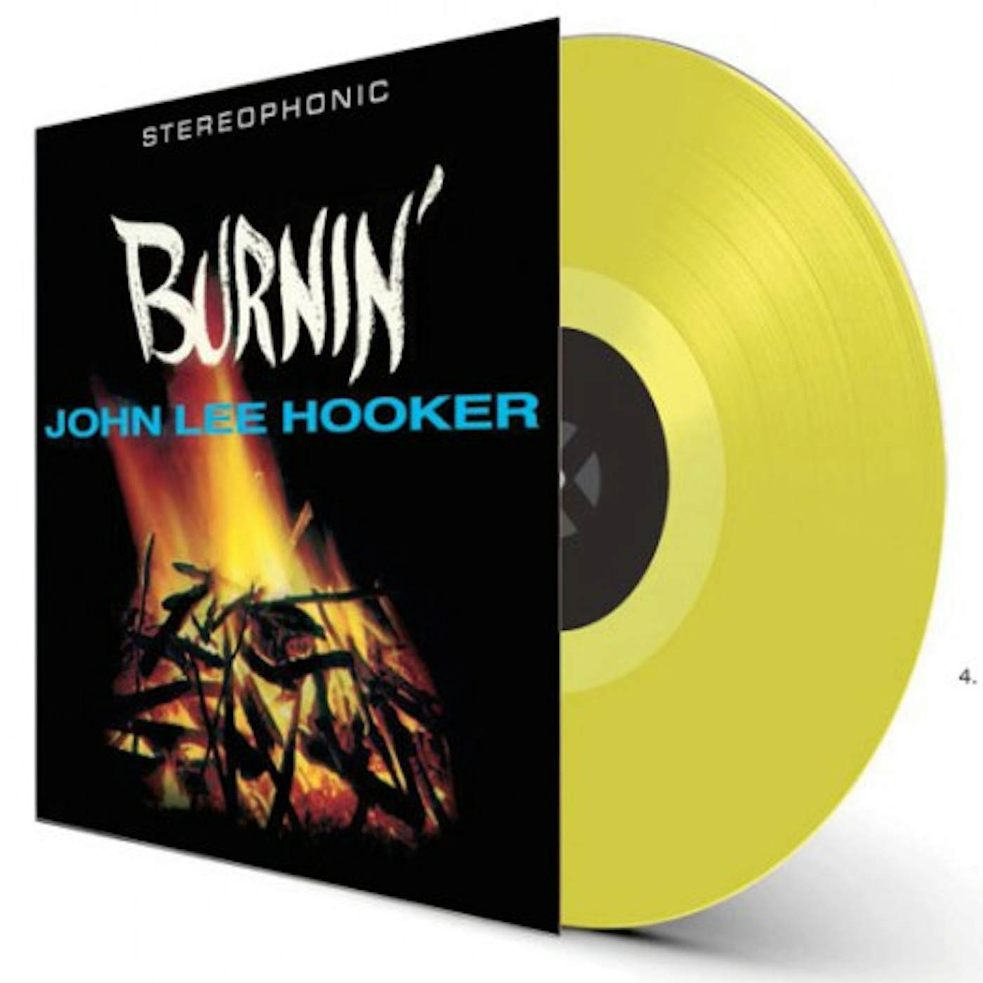 John Lee Hooker BURNIN - Yellow Vinyl Record, 180 Gram Pressing, Spain Release