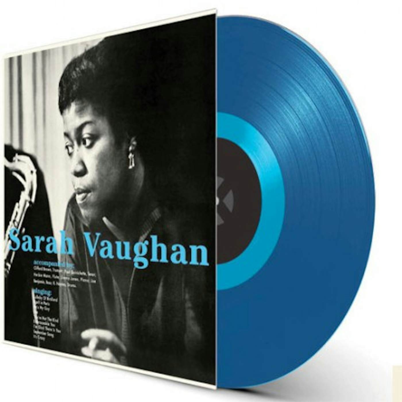 SARAH VAUGHAN WITH CLIFFORD BROWN Vinyl Record - Blue Vinyl, Colored Vinyl