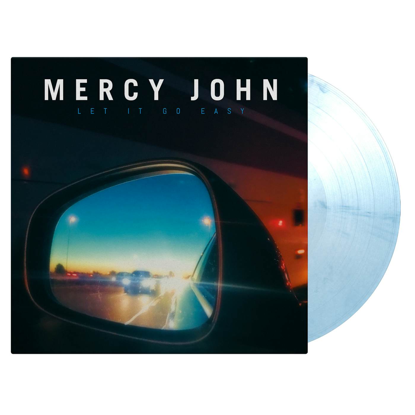 Mercy John LET IT GO EASY (LIMITED SOLID BLUE & WHITE MIXED 180G AUDIOPHILE VINYL/GATEFOLD) Vinyl Record