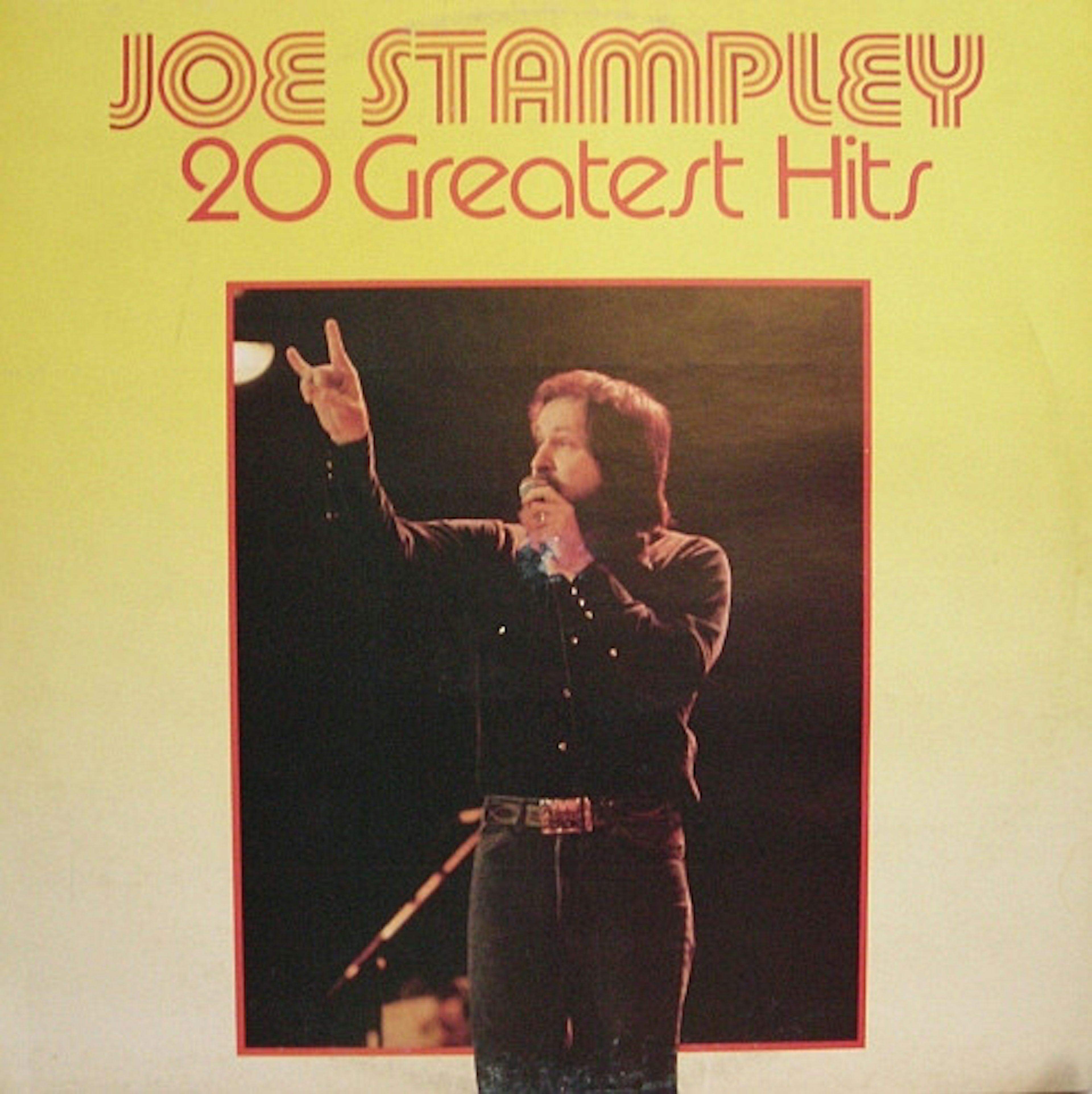 Joe Stampley 20 GREATEST HITS Vinyl Record