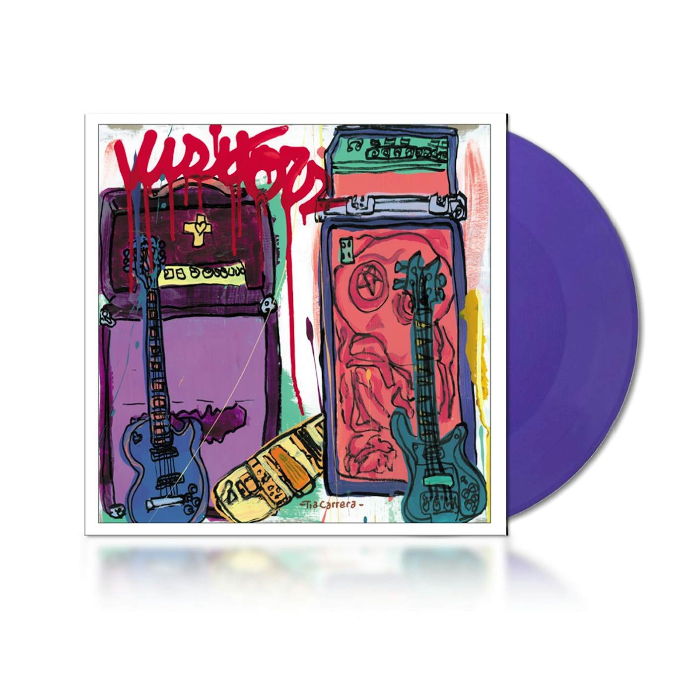 Tia Carrera Visitors / Early Purple Vinyl Record