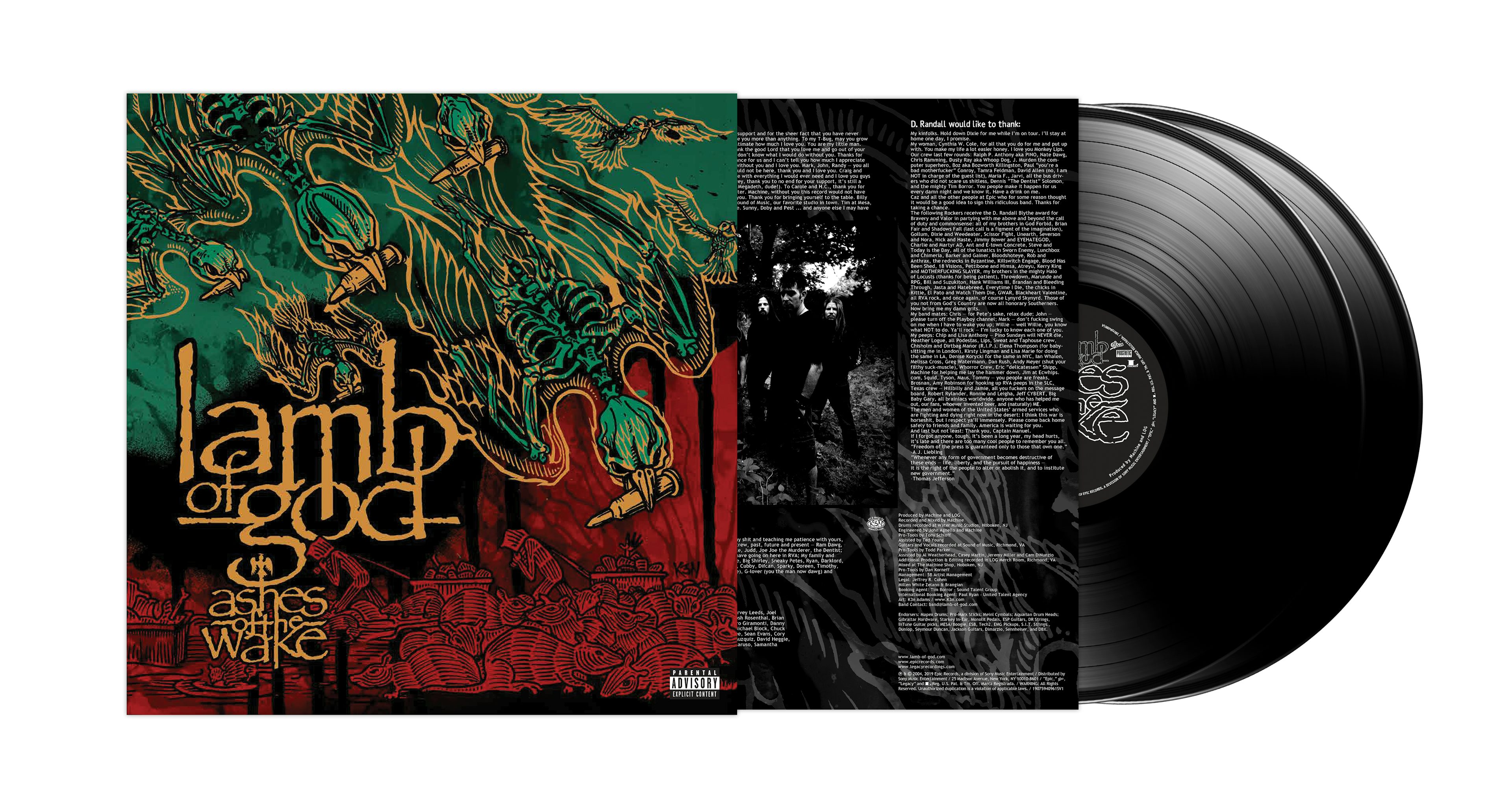 lamb of god ashes of the wake album length