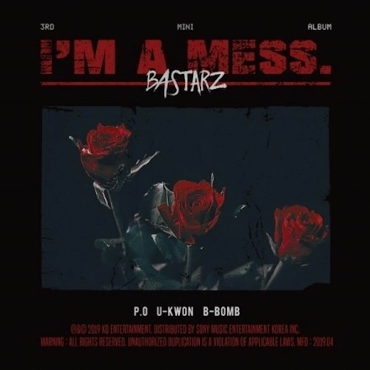 Block B - BASTARZ 3RD MINI ALBUM: I'M A MESS CD
