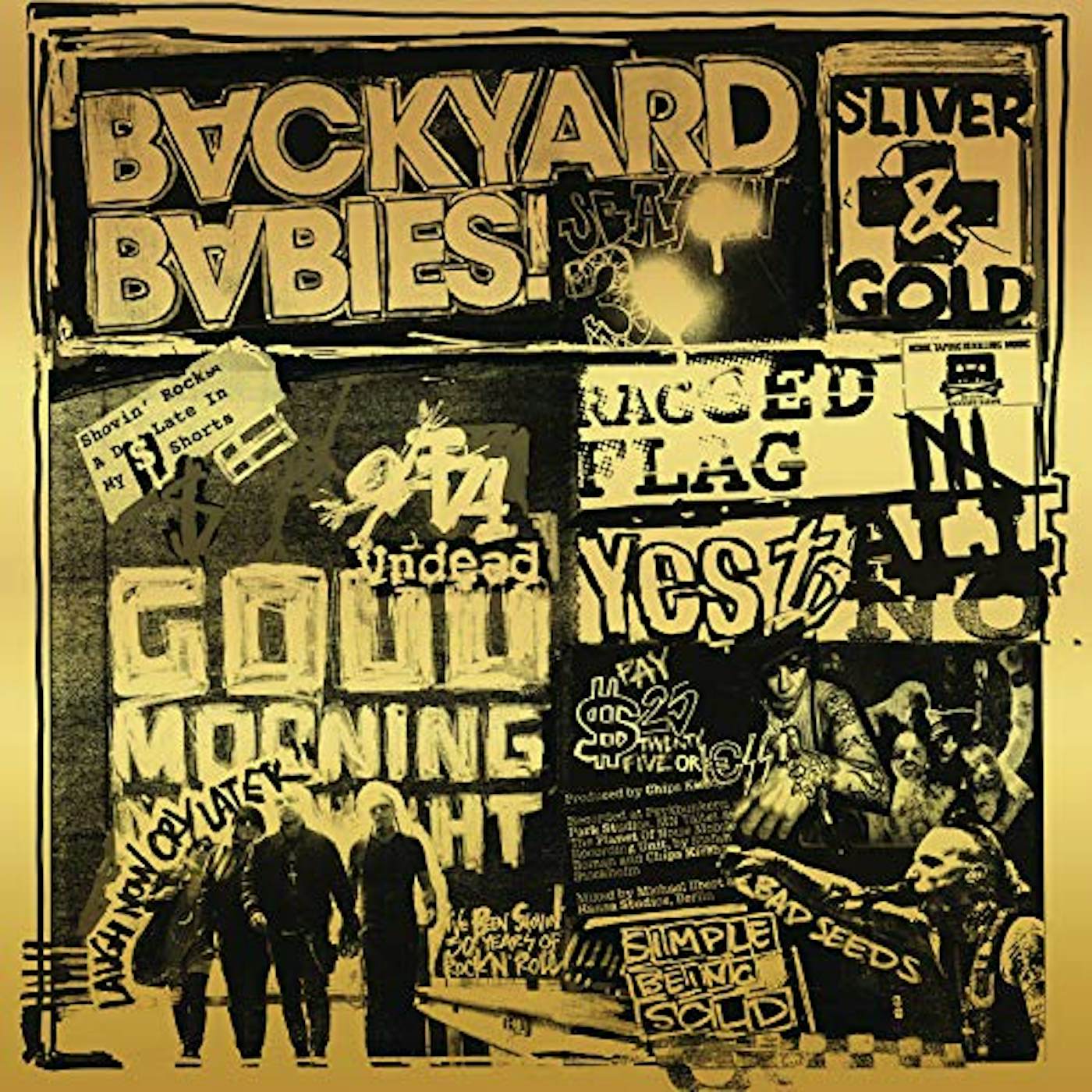 Backyard Babies SLIVER AND GOLD Vinyl Record