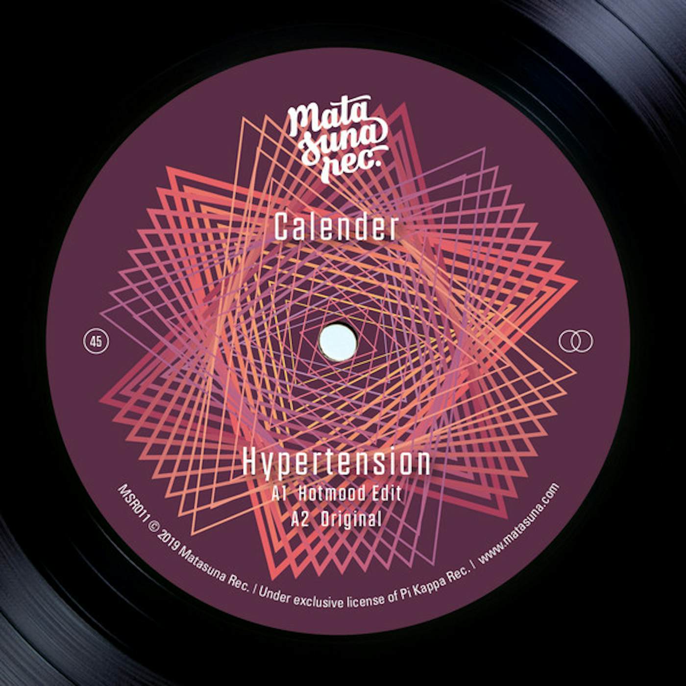 Calender HYPERTENSION / RITMO LATINO Vinyl Record