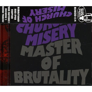 Church Of Misery MASTER OF BRUTALITY CD