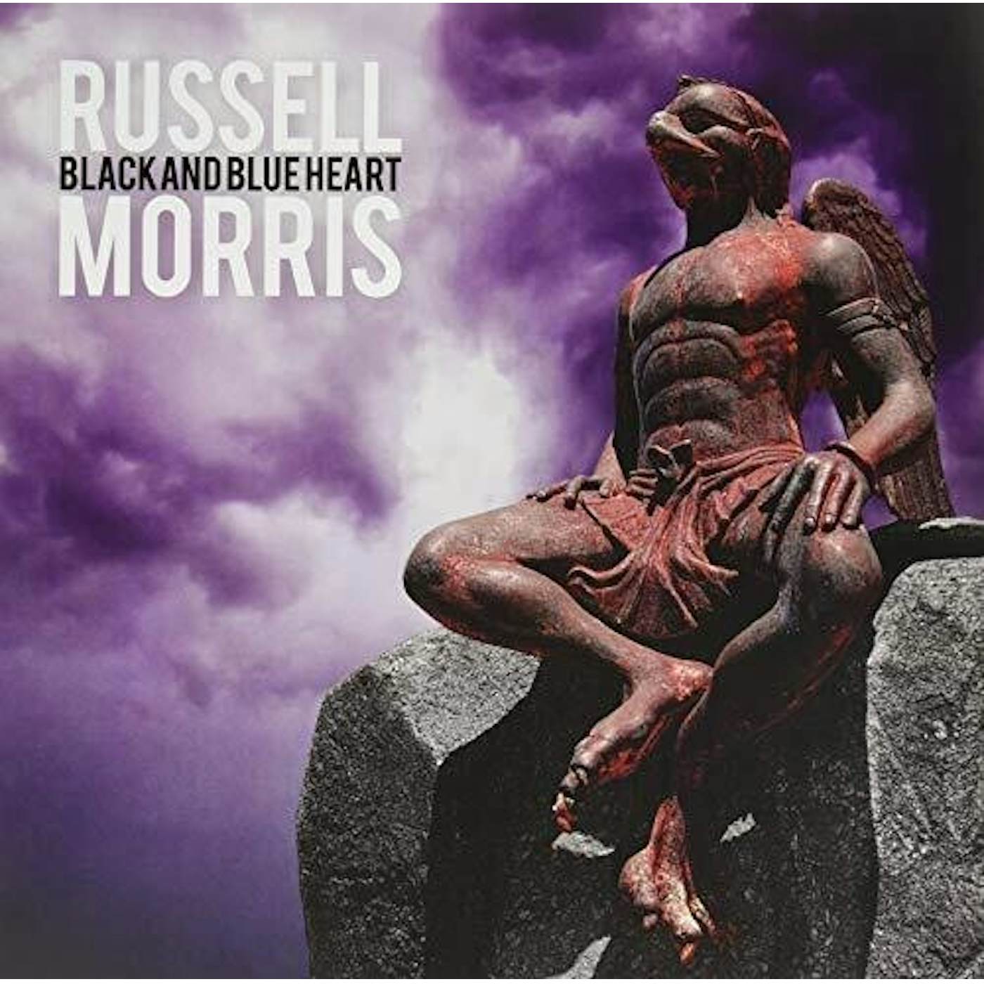Russell Morris Black And Blue Heart Vinyl Record