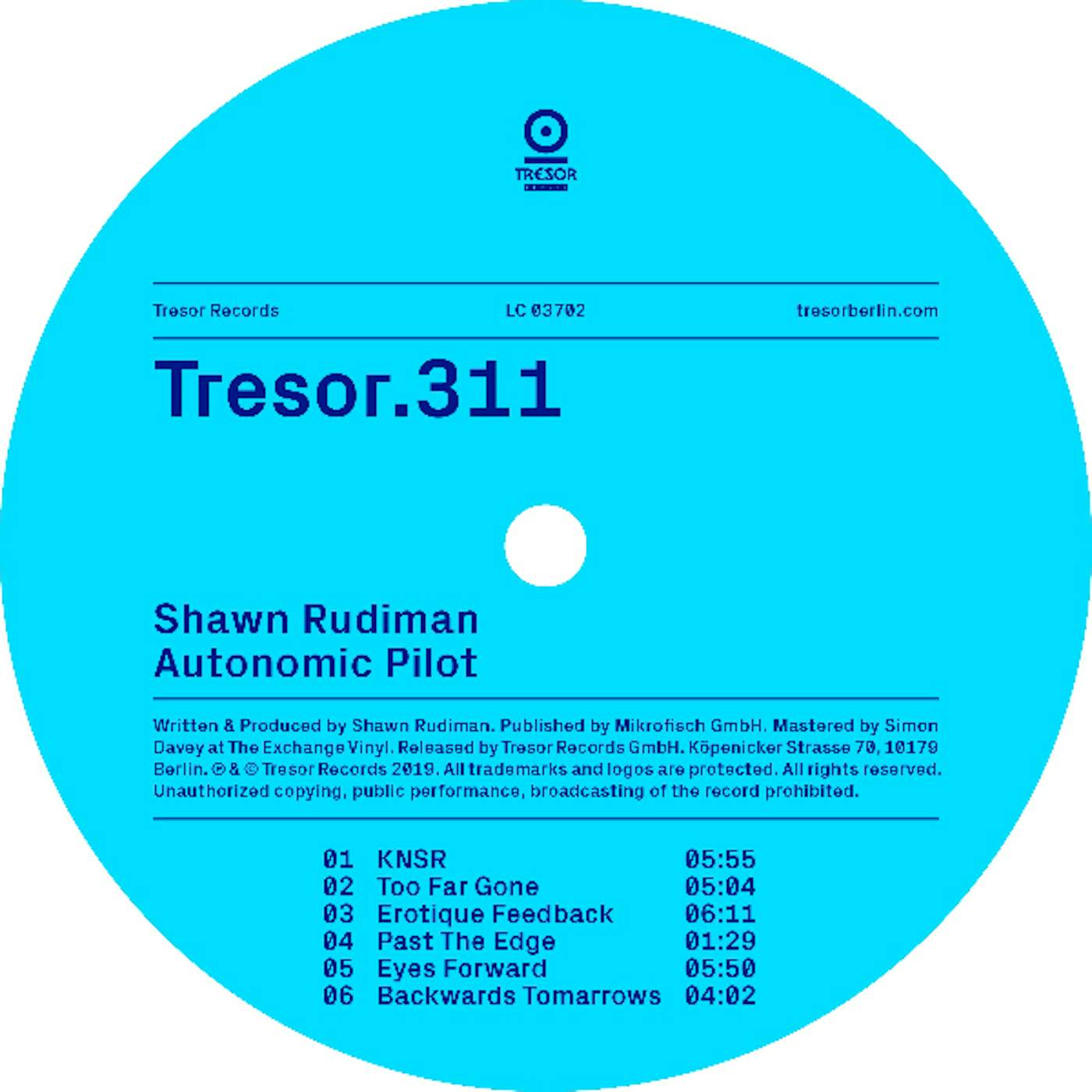 Shawn Rudiman Autonomic Pilot Vinyl Record