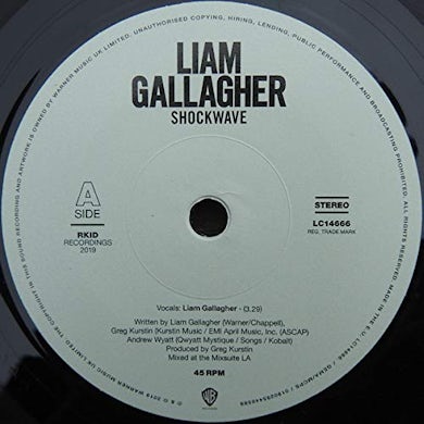 Liam Gallagher SHOCKWAVE Vinyl Record