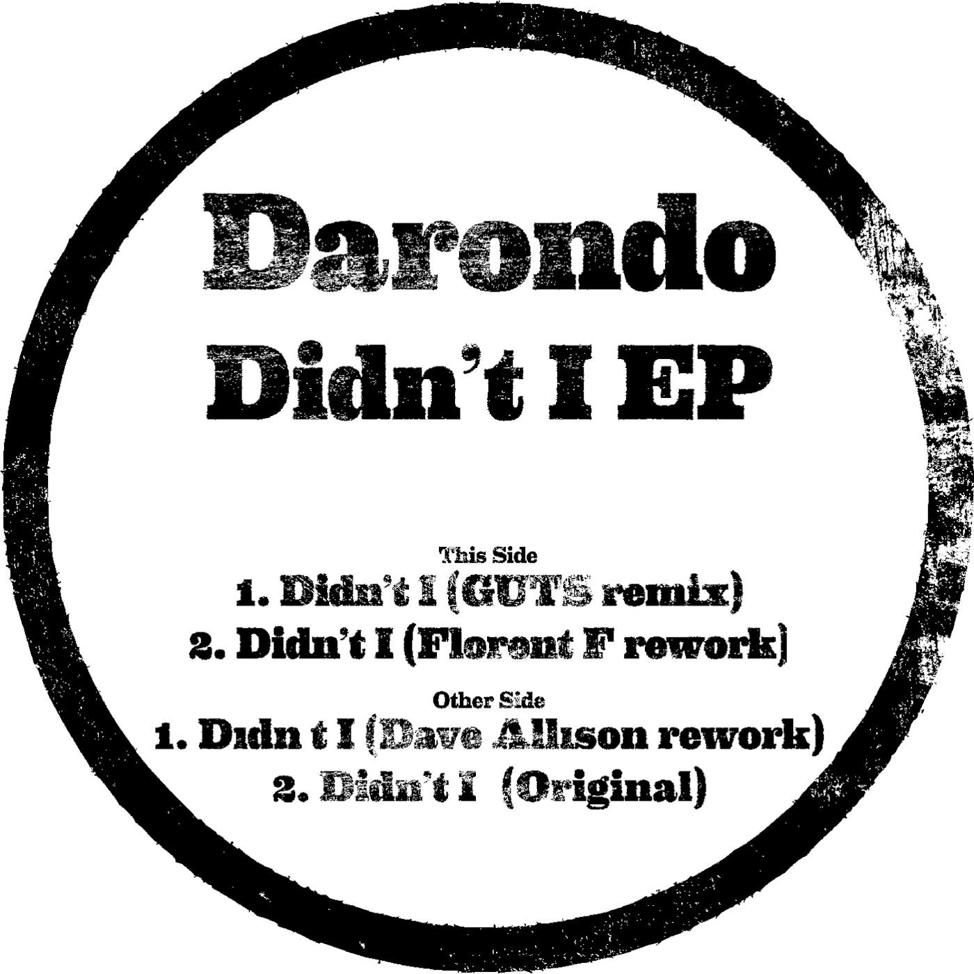 Darondo DIDN'T I Vinyl Record