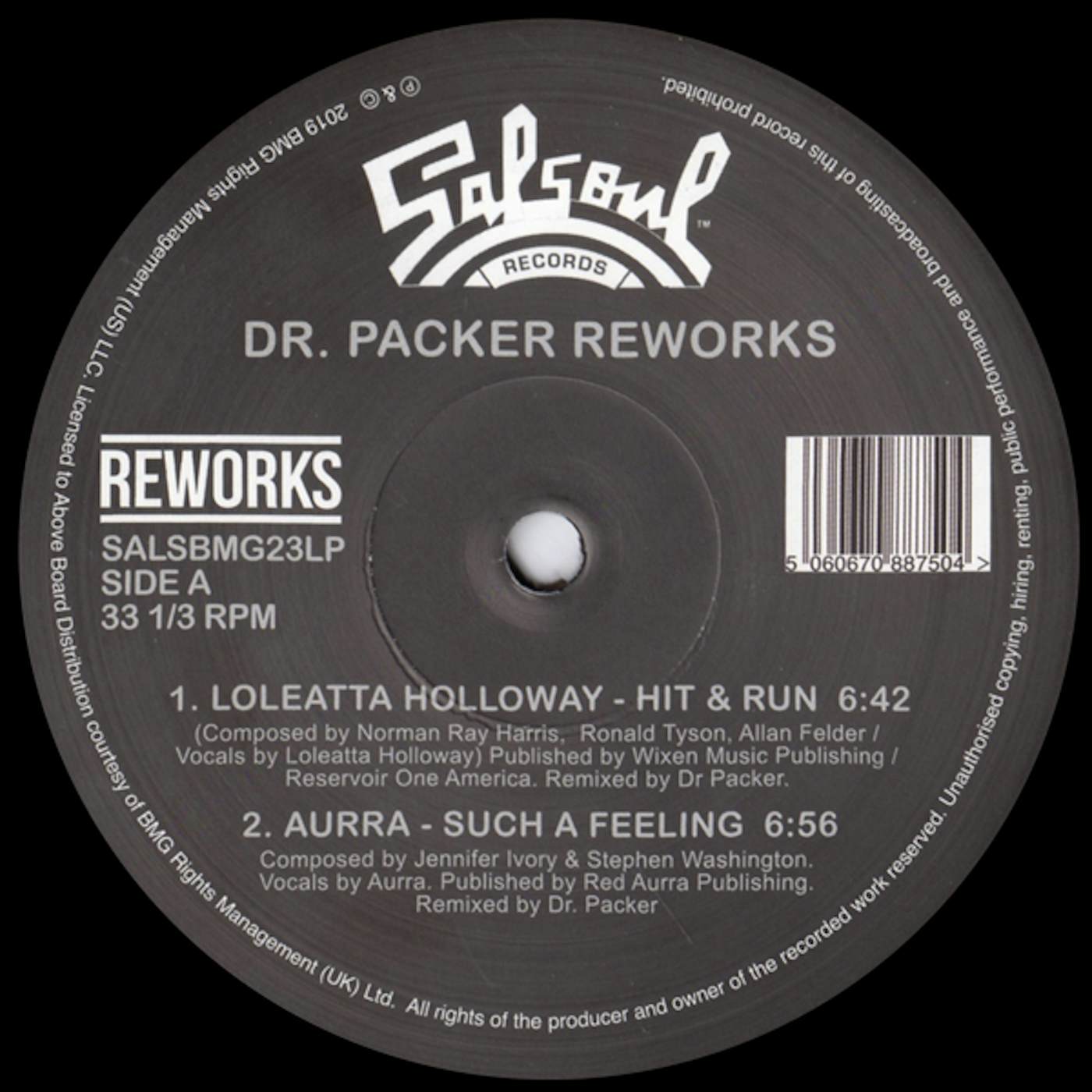 Dr Packer SALSOUL REWORKS Vinyl Record