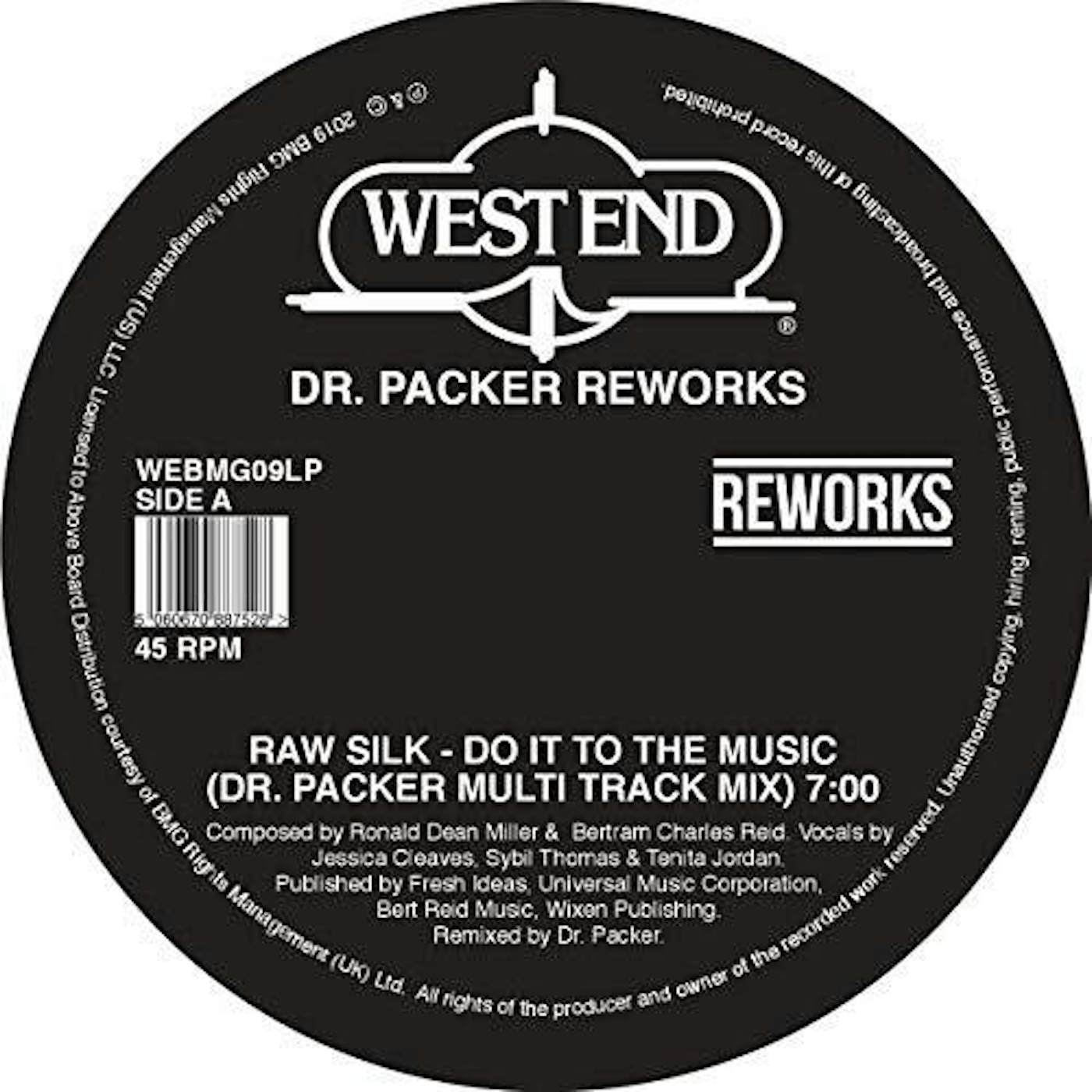 Dr Packer WEST END REWORKS Vinyl Record
