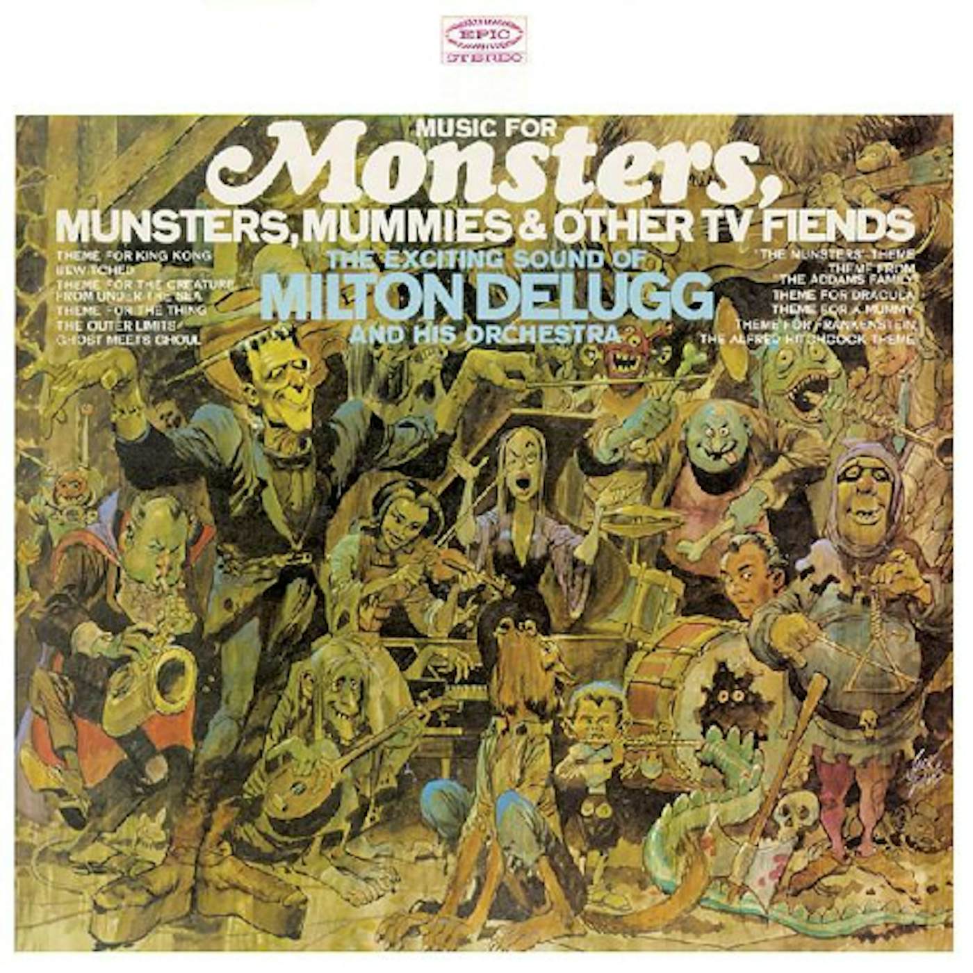 Milton Delugg & Orchestra MUSIC FOR MONSTERS, MUNSTERS, MUMMIES & OTHER TV Vinyl Record