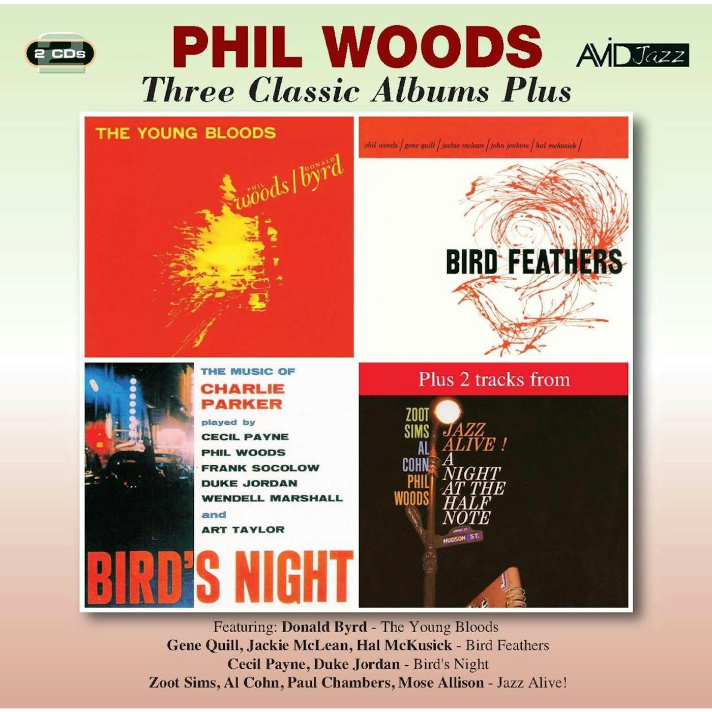 Phil Woods YOUNG BLOODS / BIRD FEATHERS CD